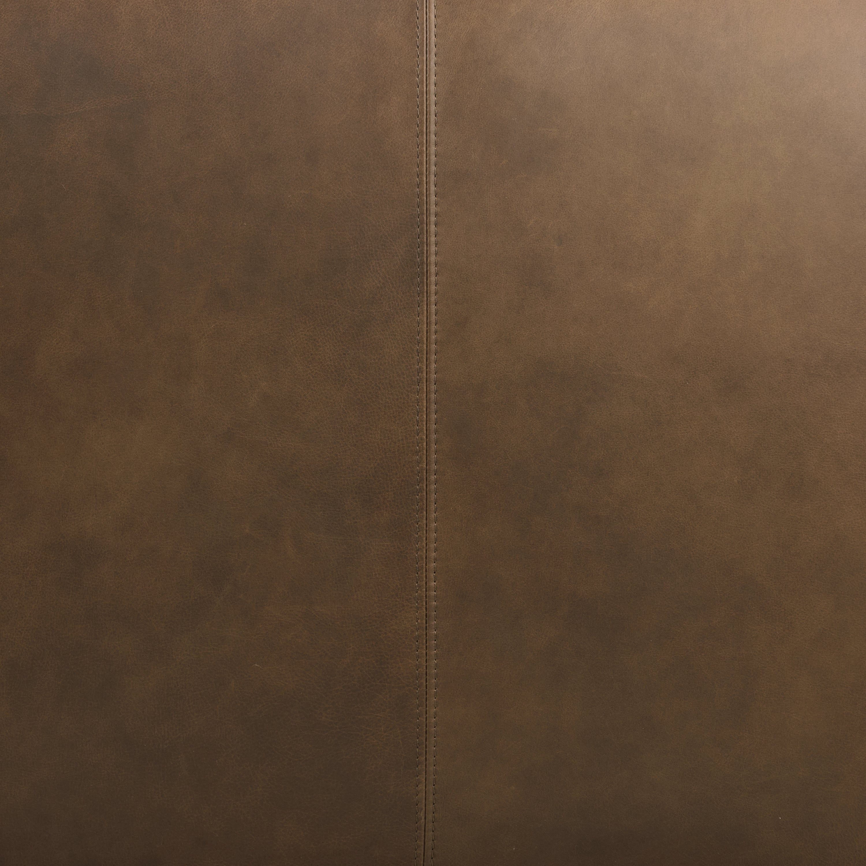 Ottoman en cuir | Marron cacao