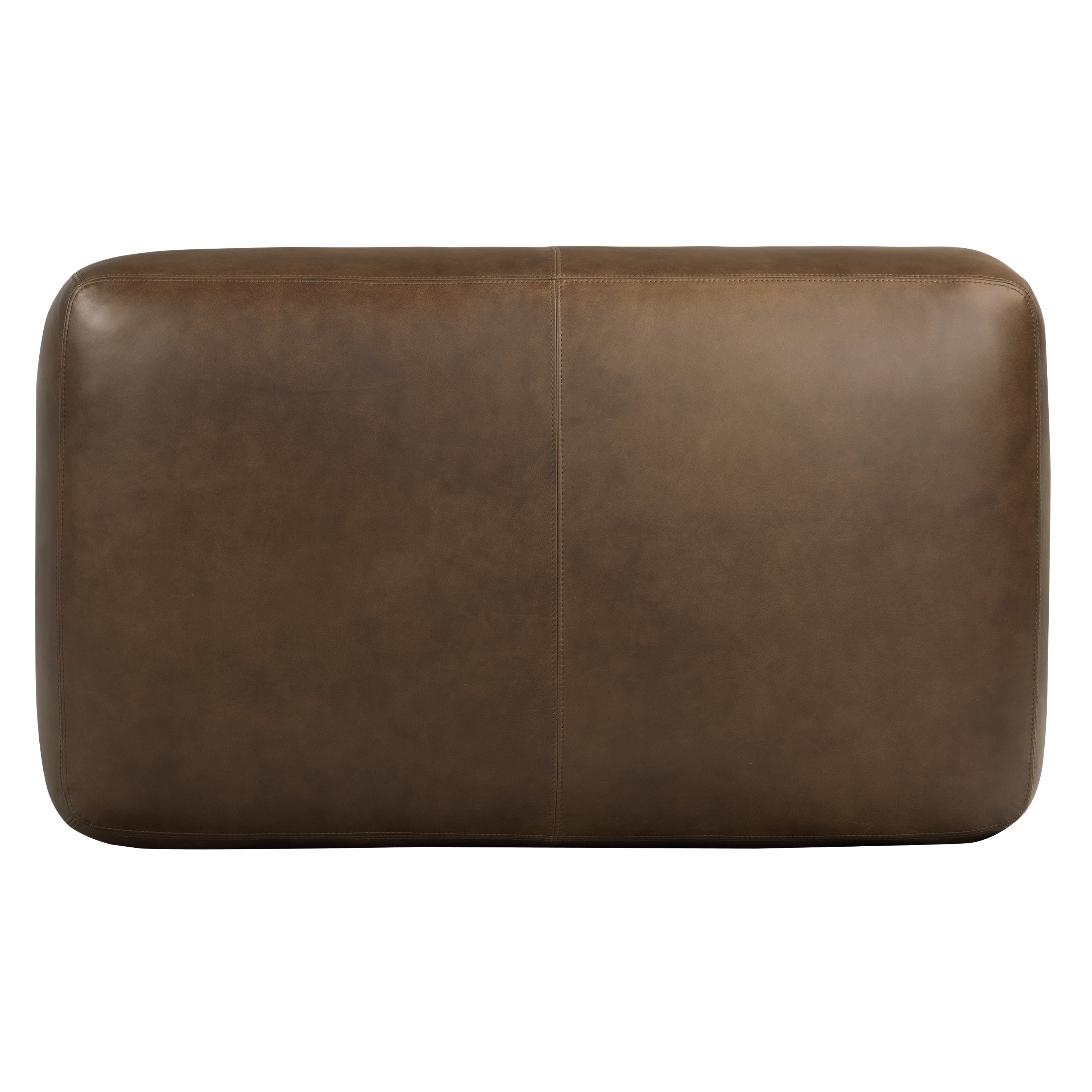 Ottoman en cuir | Marron cacao