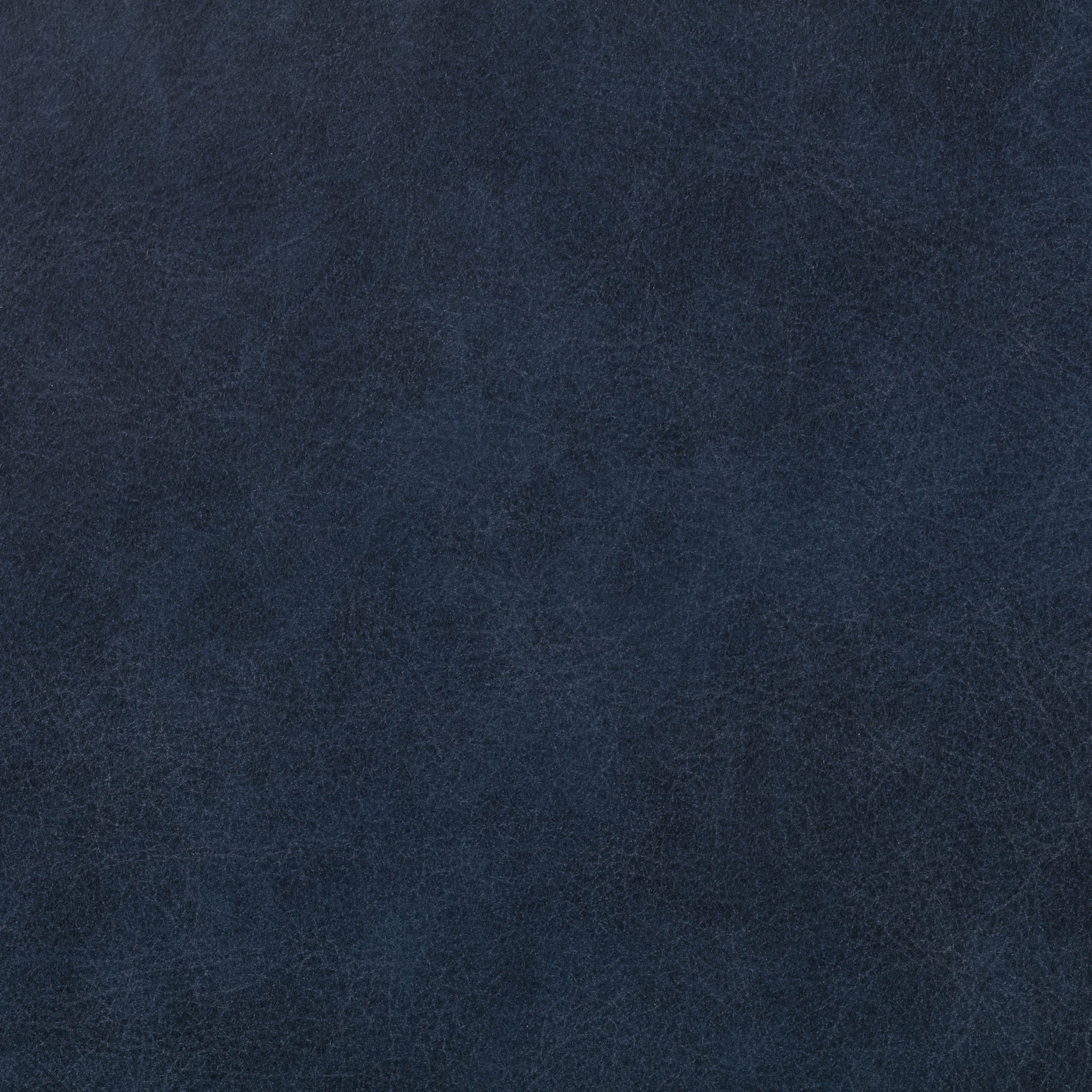 Pouf en cuir | Bleu nuit