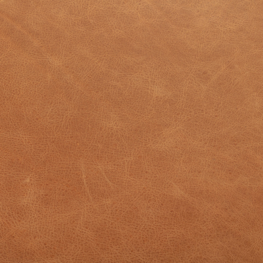 Pouf en cuir | Cognac