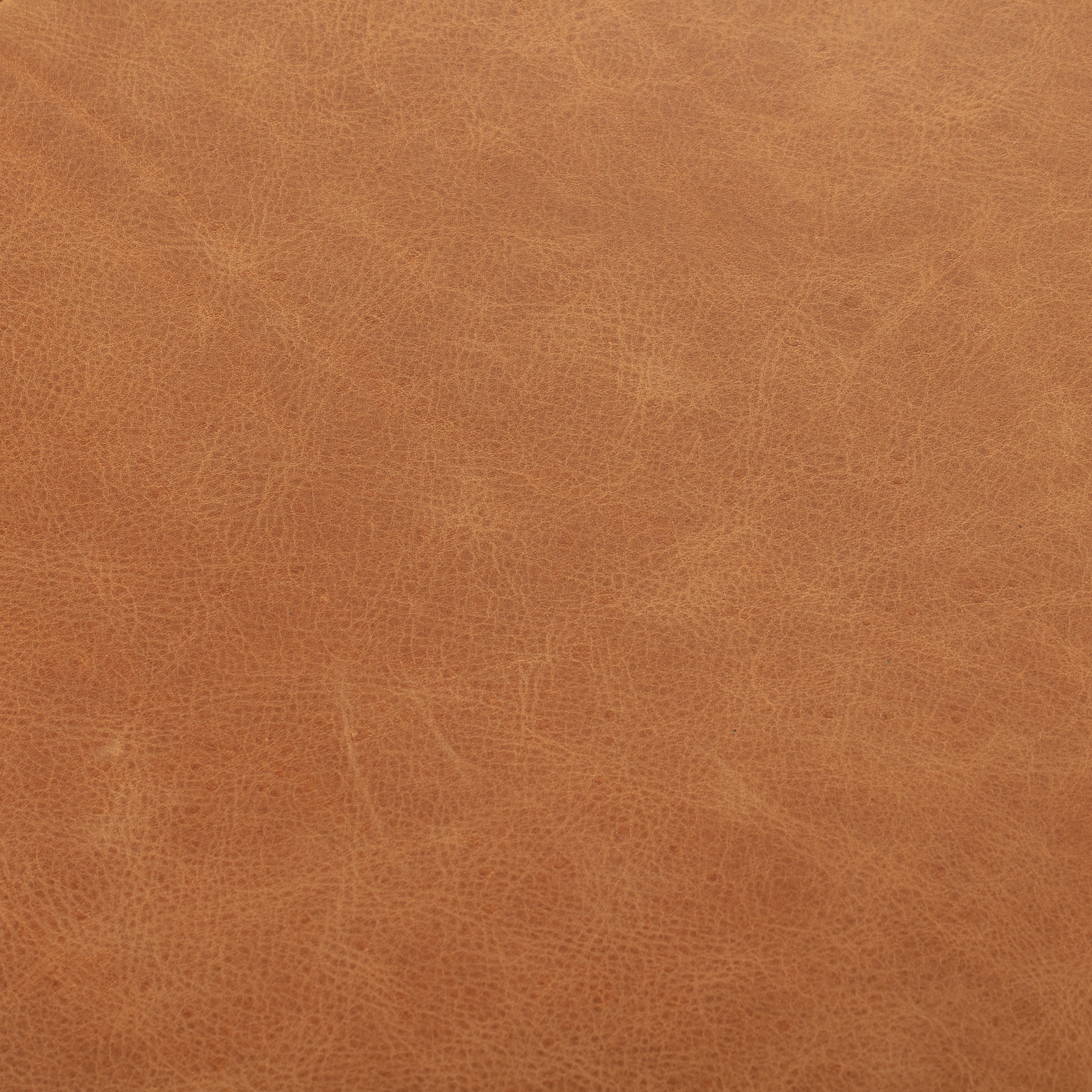 Pouf en cuir | Cognac