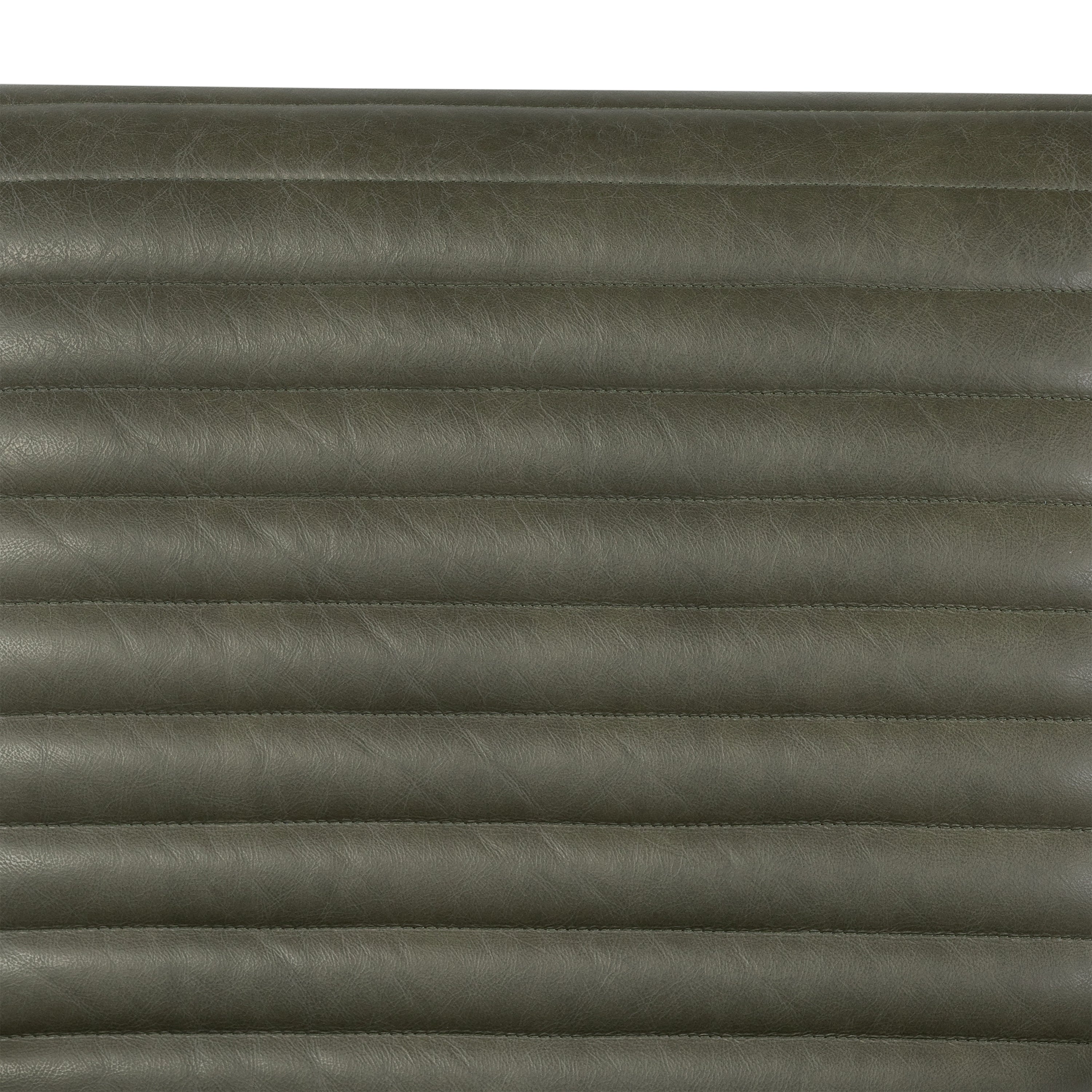 Fauteuil en cuir Rowan | Vert olivine