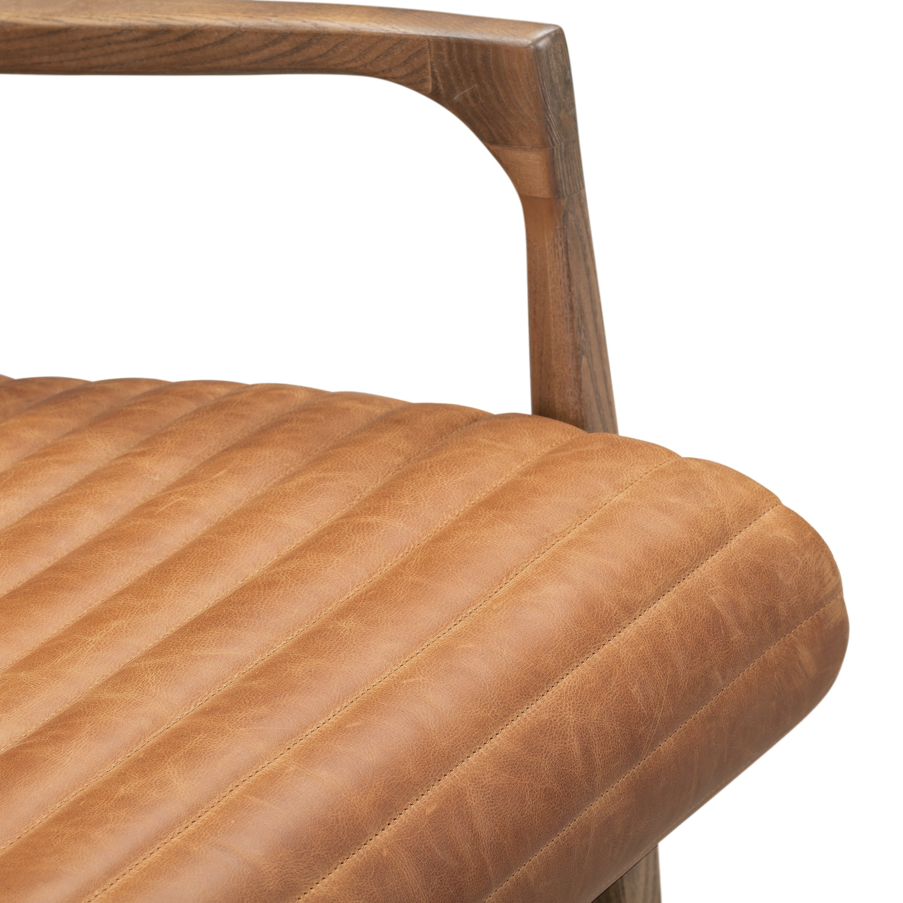 Fauteuil en cuir Rowan | Cognac