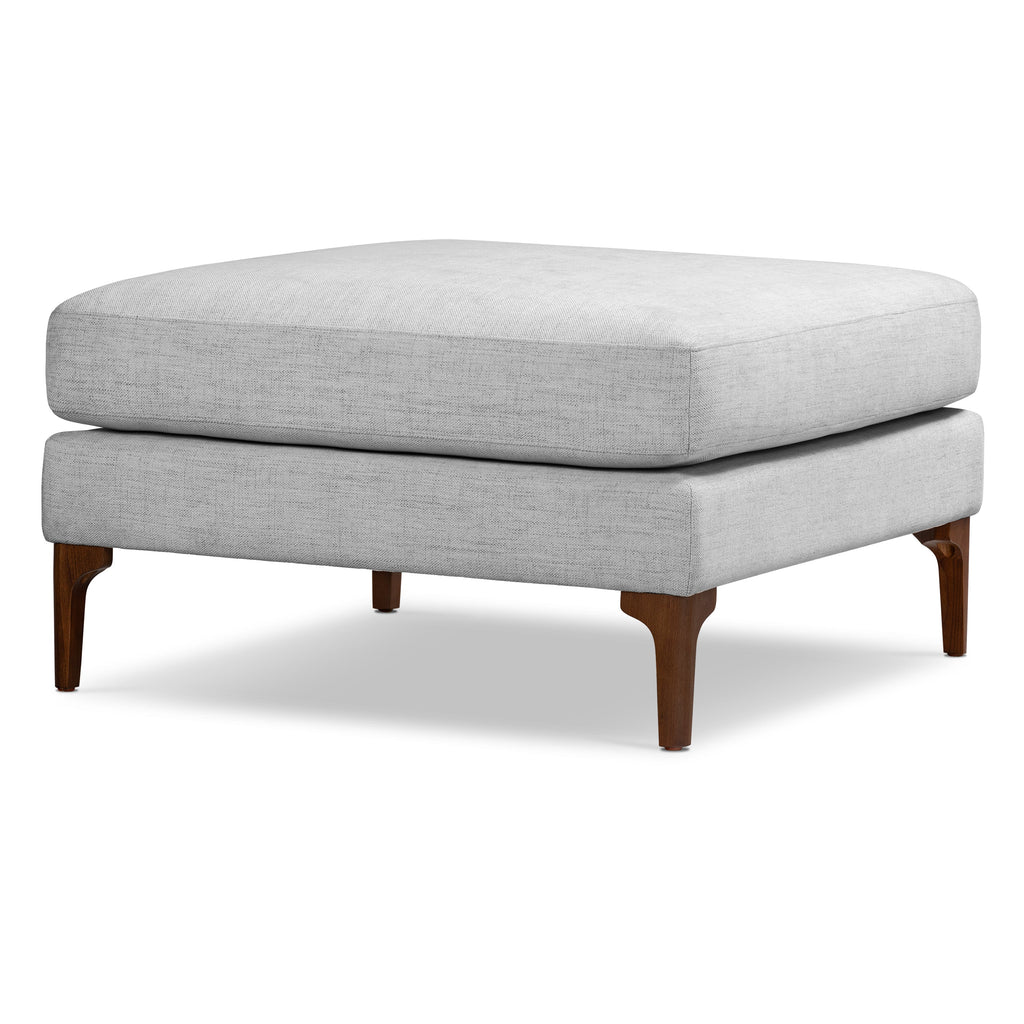 Pouf en tissu | Gris coquille