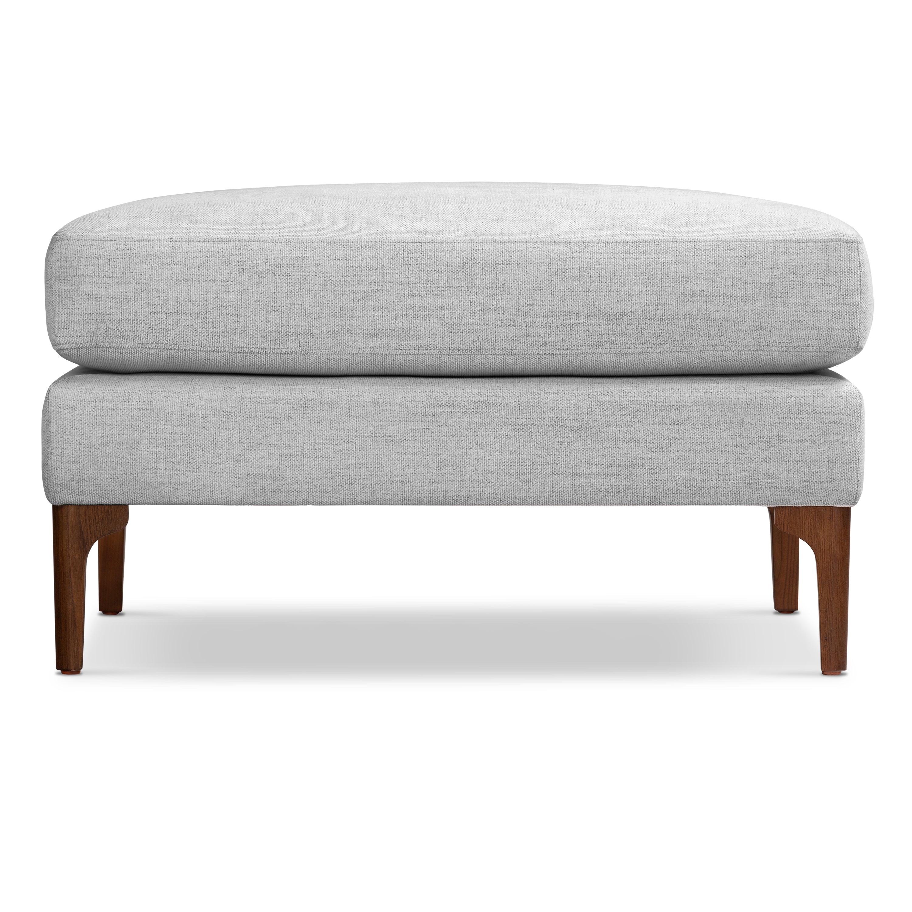 Pouf en tissu | Gris coquille