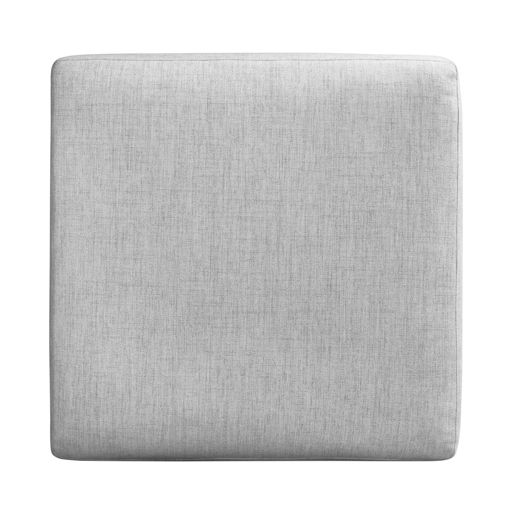 Pouf en tissu | Gris coquille