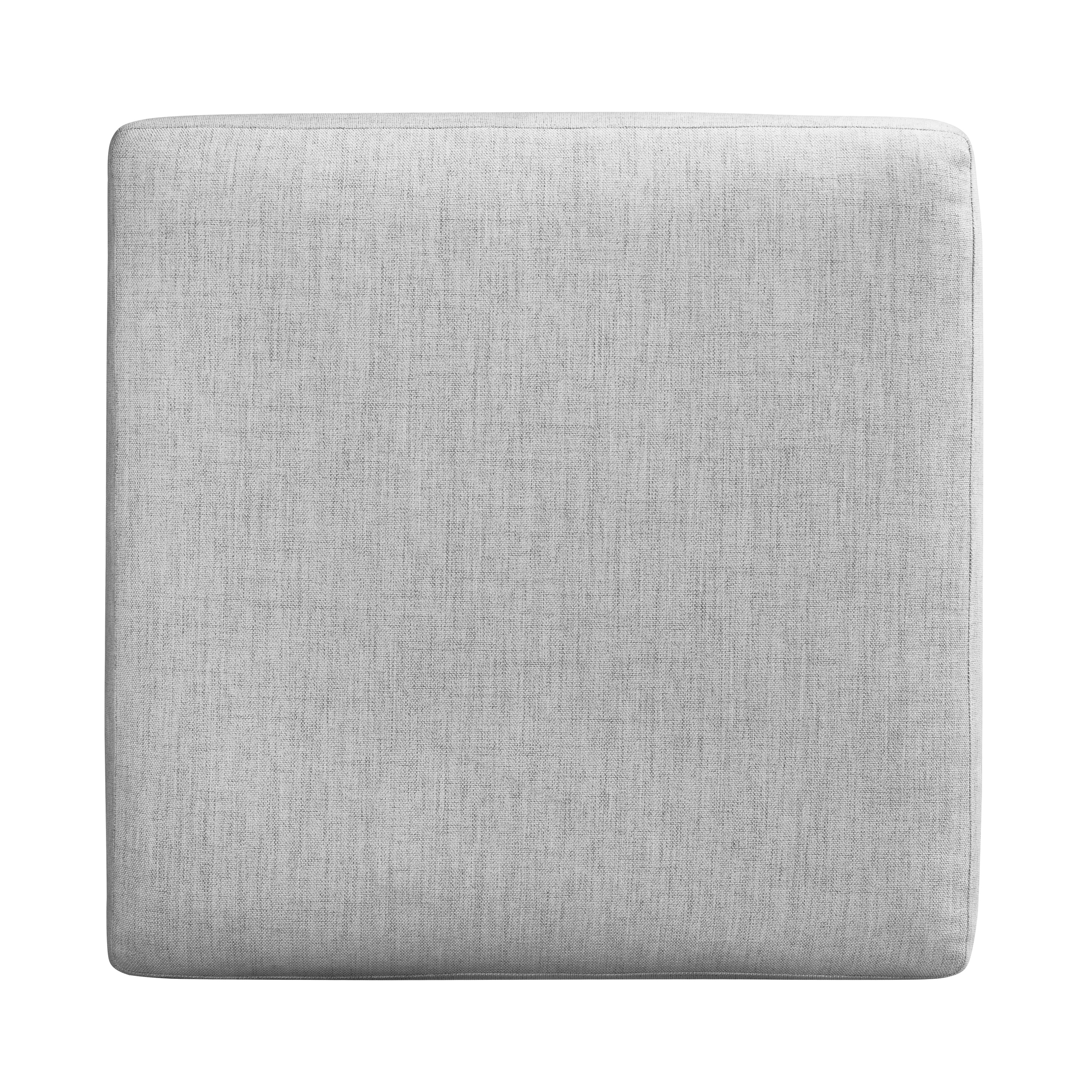 Pouf en tissu | Gris coquille