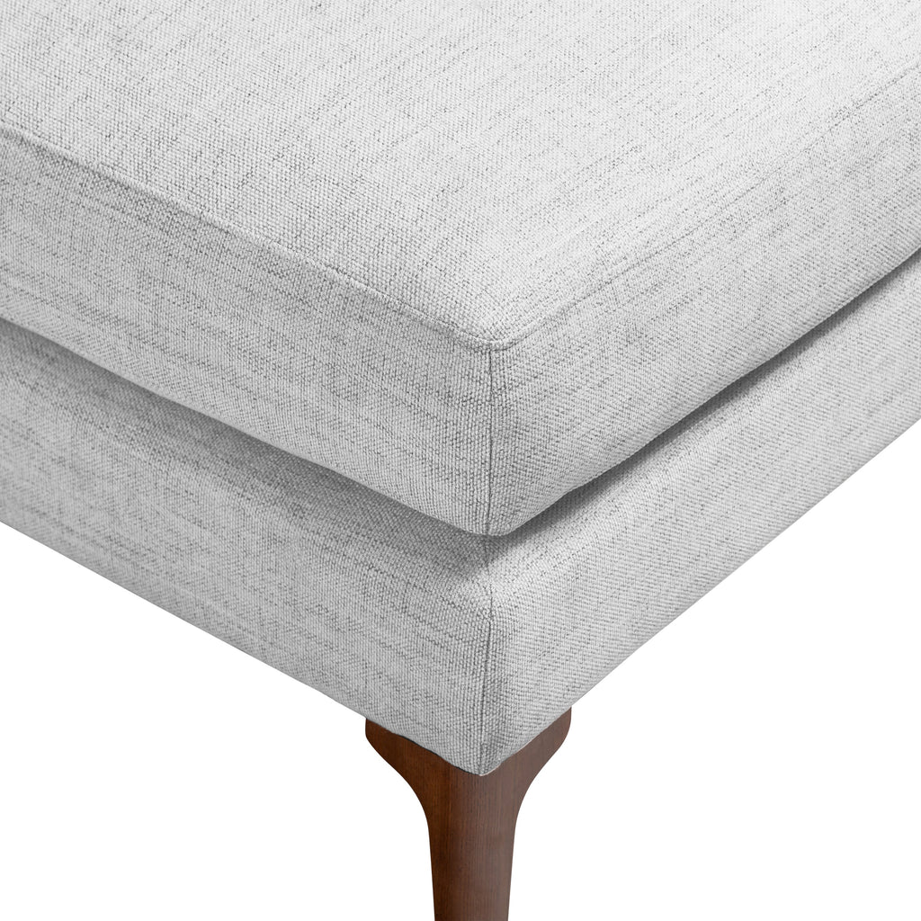 Pouf en tissu | Gris coquille