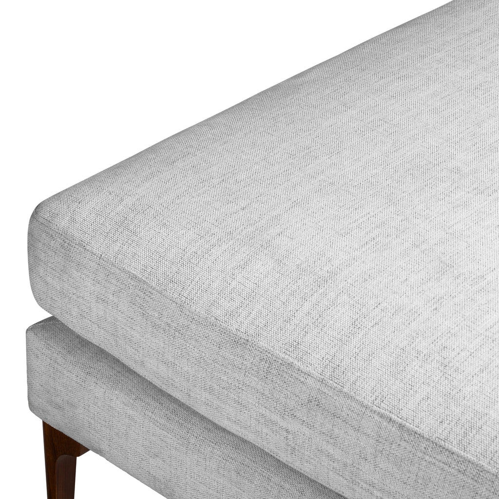 Pouf en tissu | Gris coquille