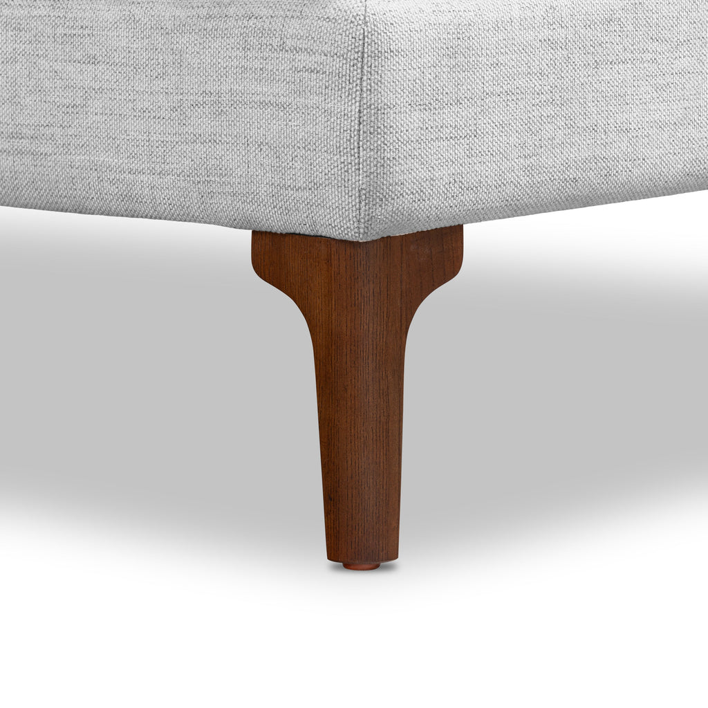 Pouf en tissu | Gris coquille