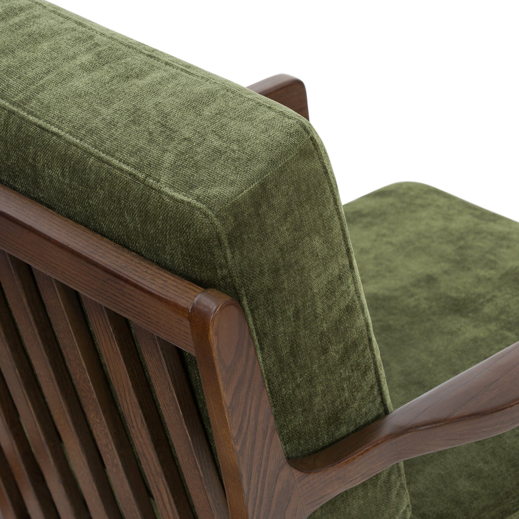 Fauteuil lounge | Vert vieilli