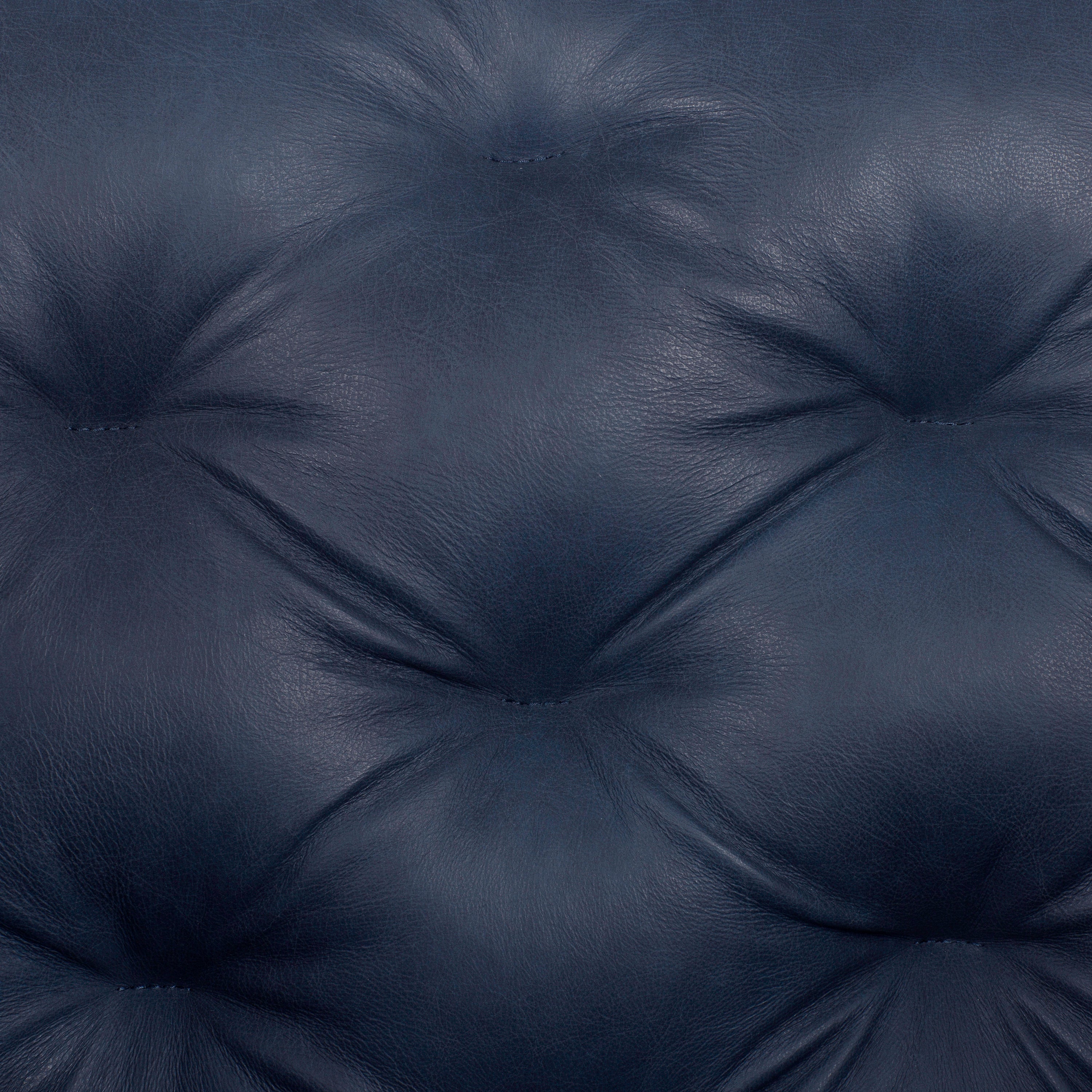 Fauteuil en cuir | Bleu nuit