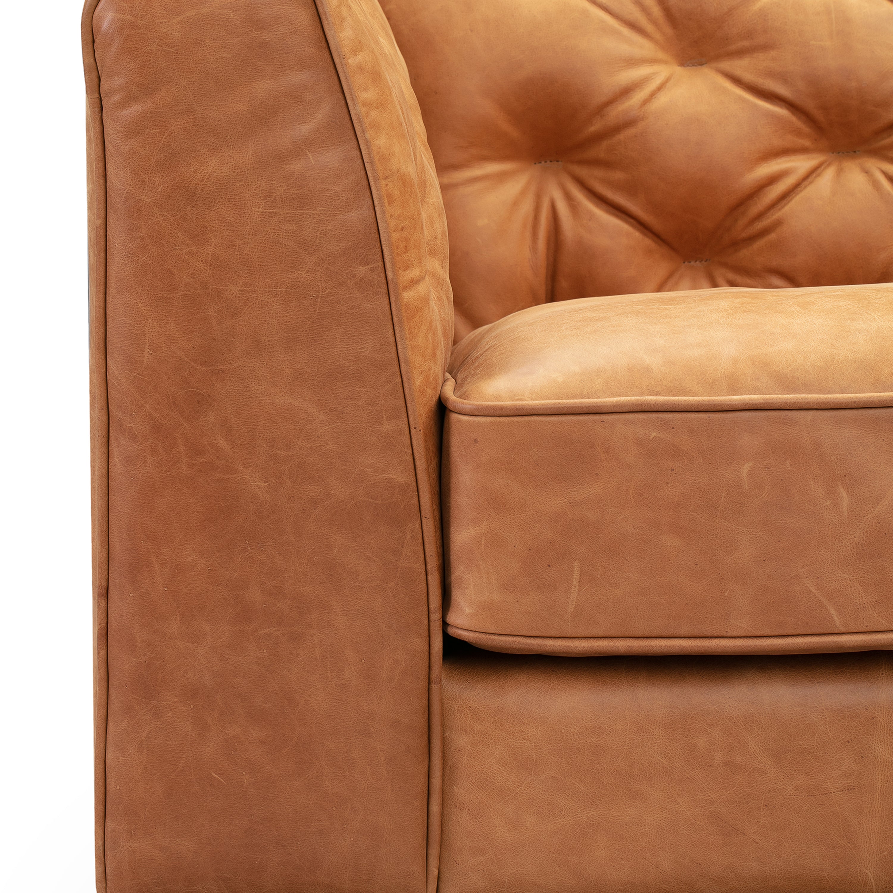 Fauteuil en cuir | Cuir Cognac