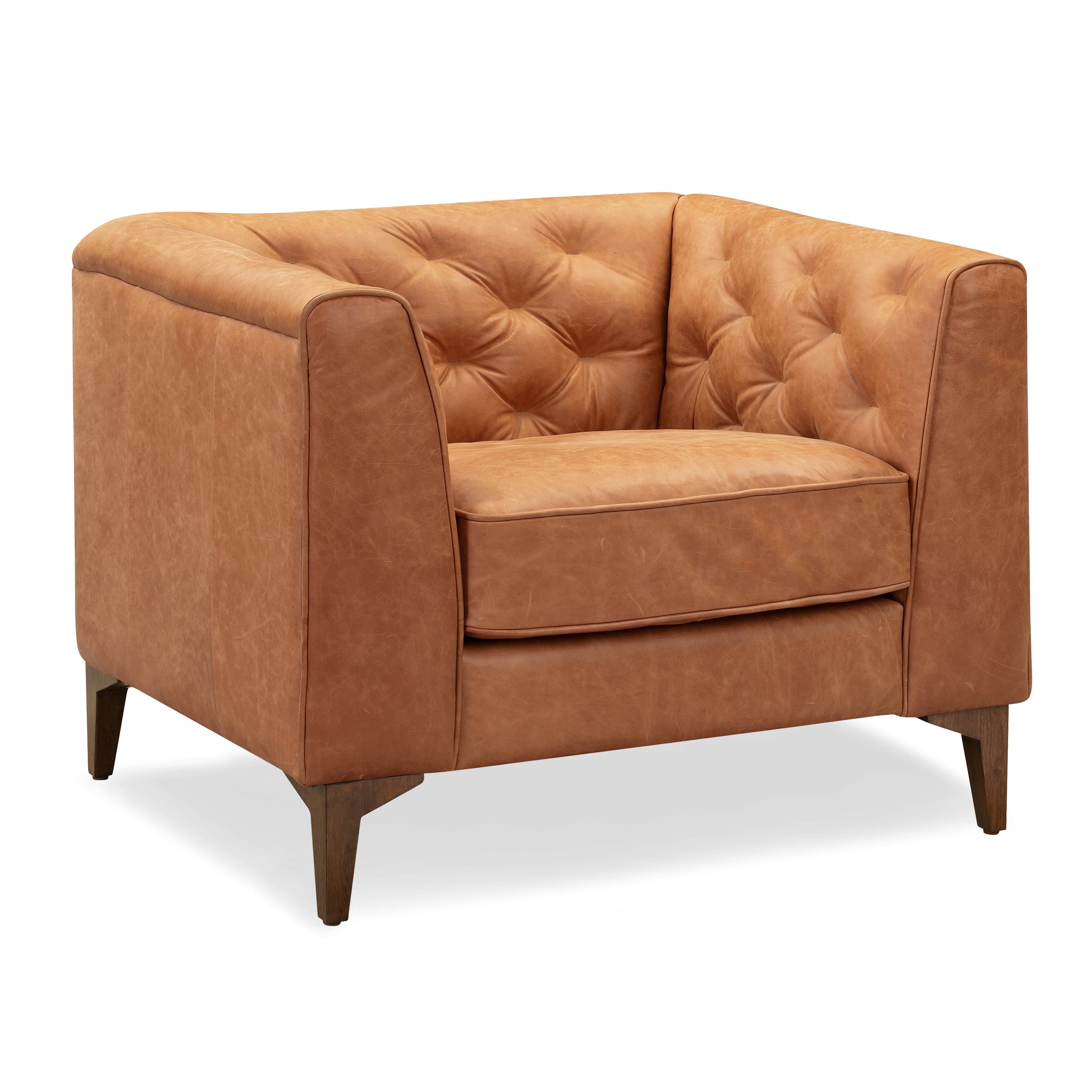 Fauteuil en cuir | Cuir Cognac