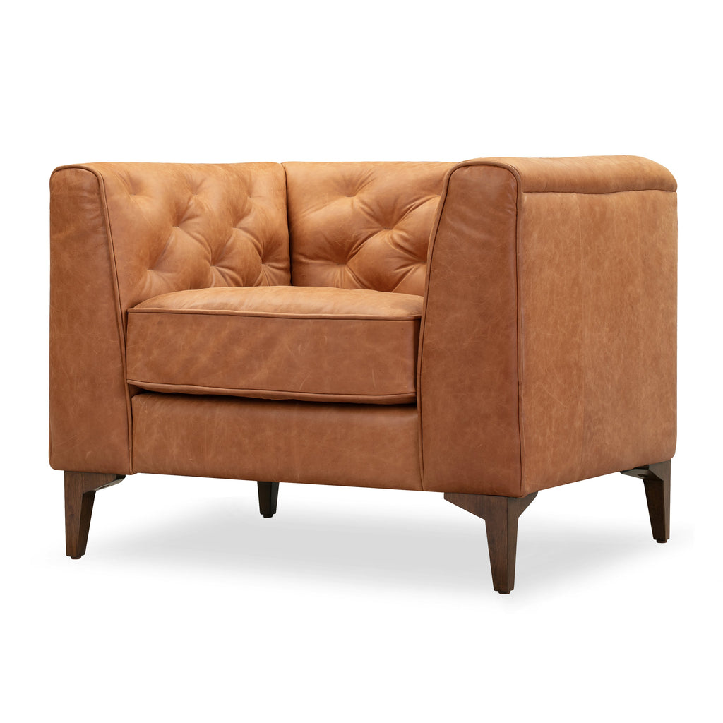 Fauteuil en cuir | Cuir Cognac