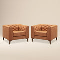 Fauteuil en cuir | Cuir Cognac