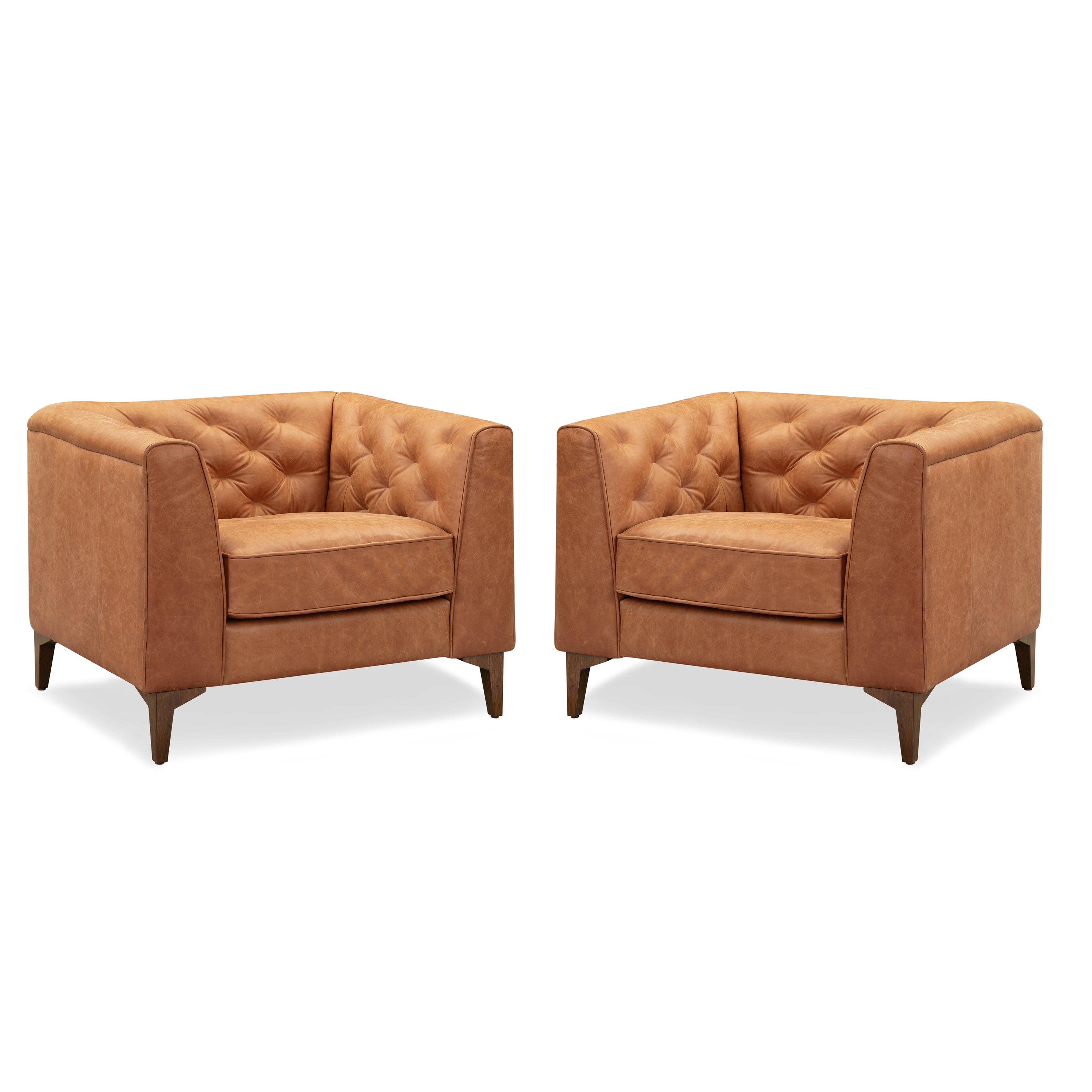 Fauteuil en cuir | Cuir Cognac