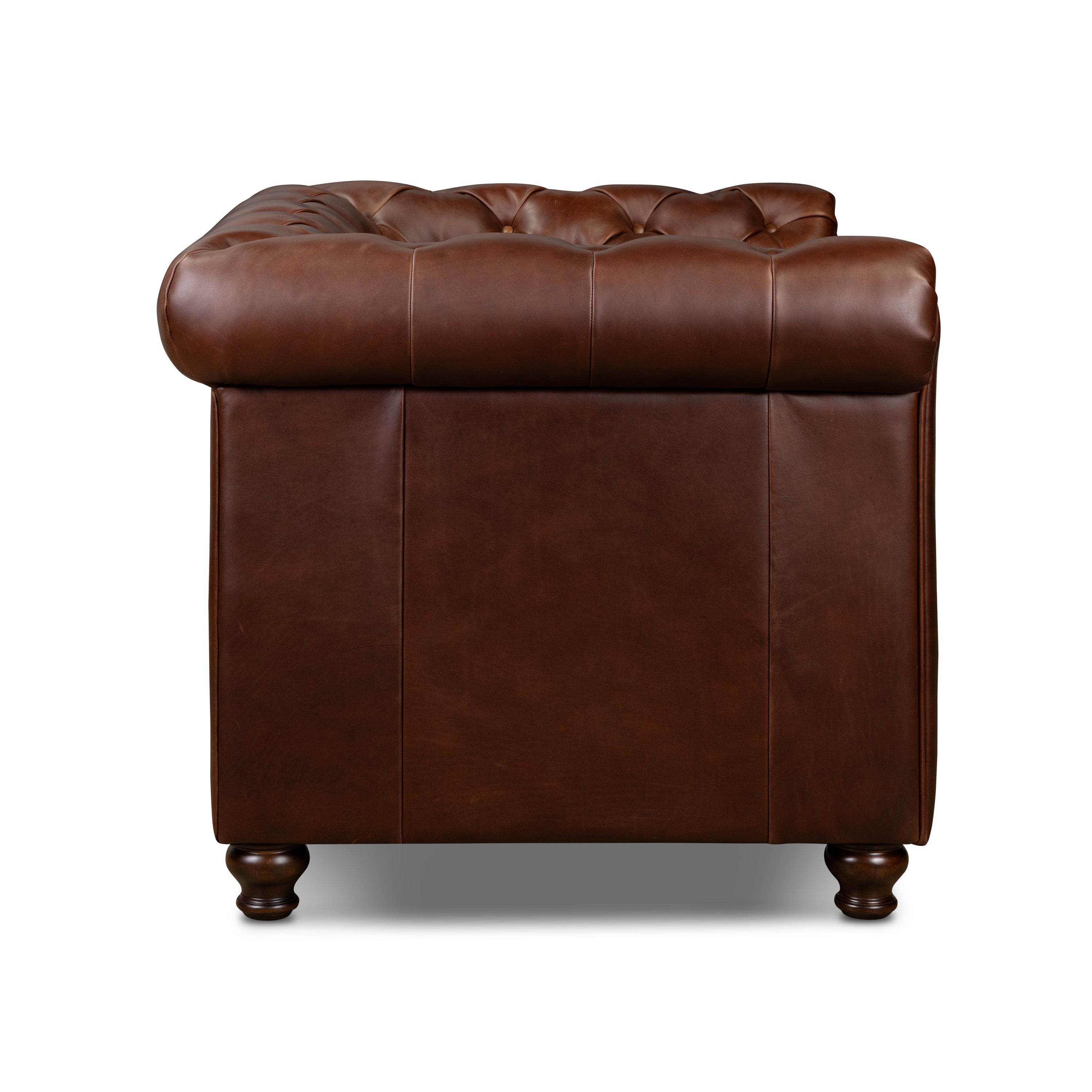 Fauteuil en cuir | Marron Oscuro