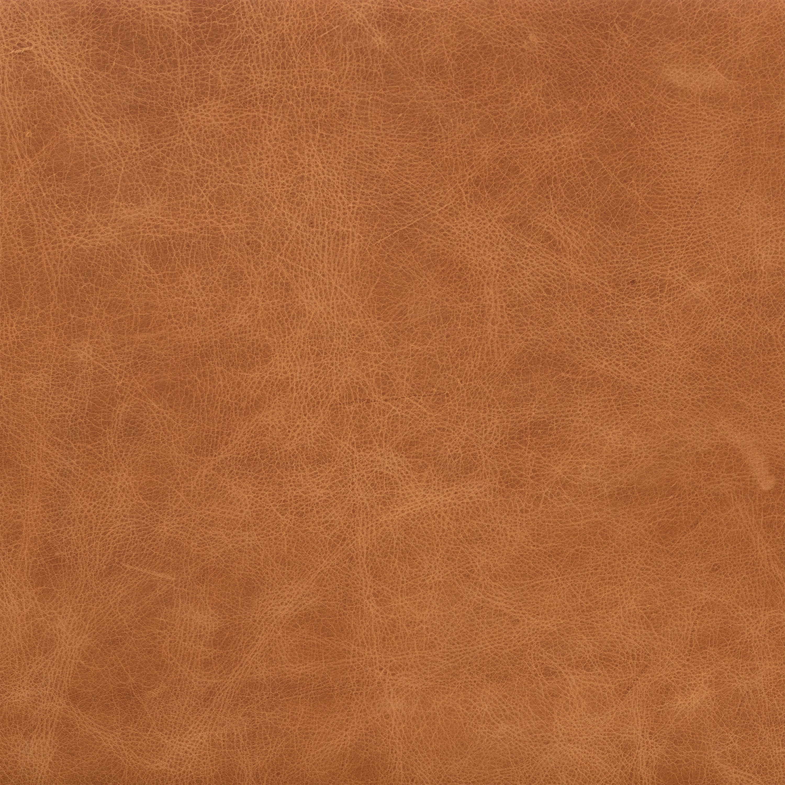 Pouffe de rangement en cuir | Tannage cognac