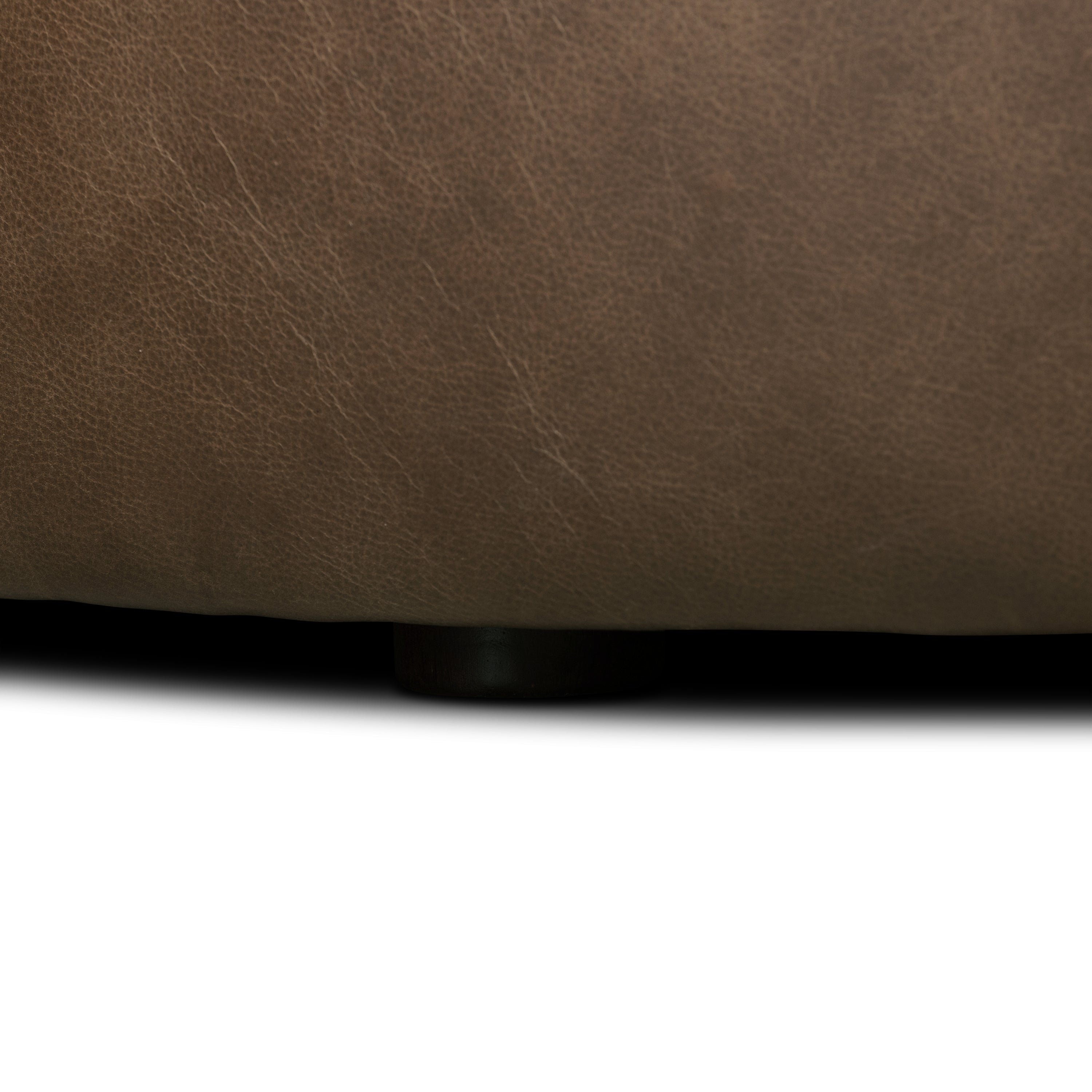 Ottoman en cuir | Marron cacao
