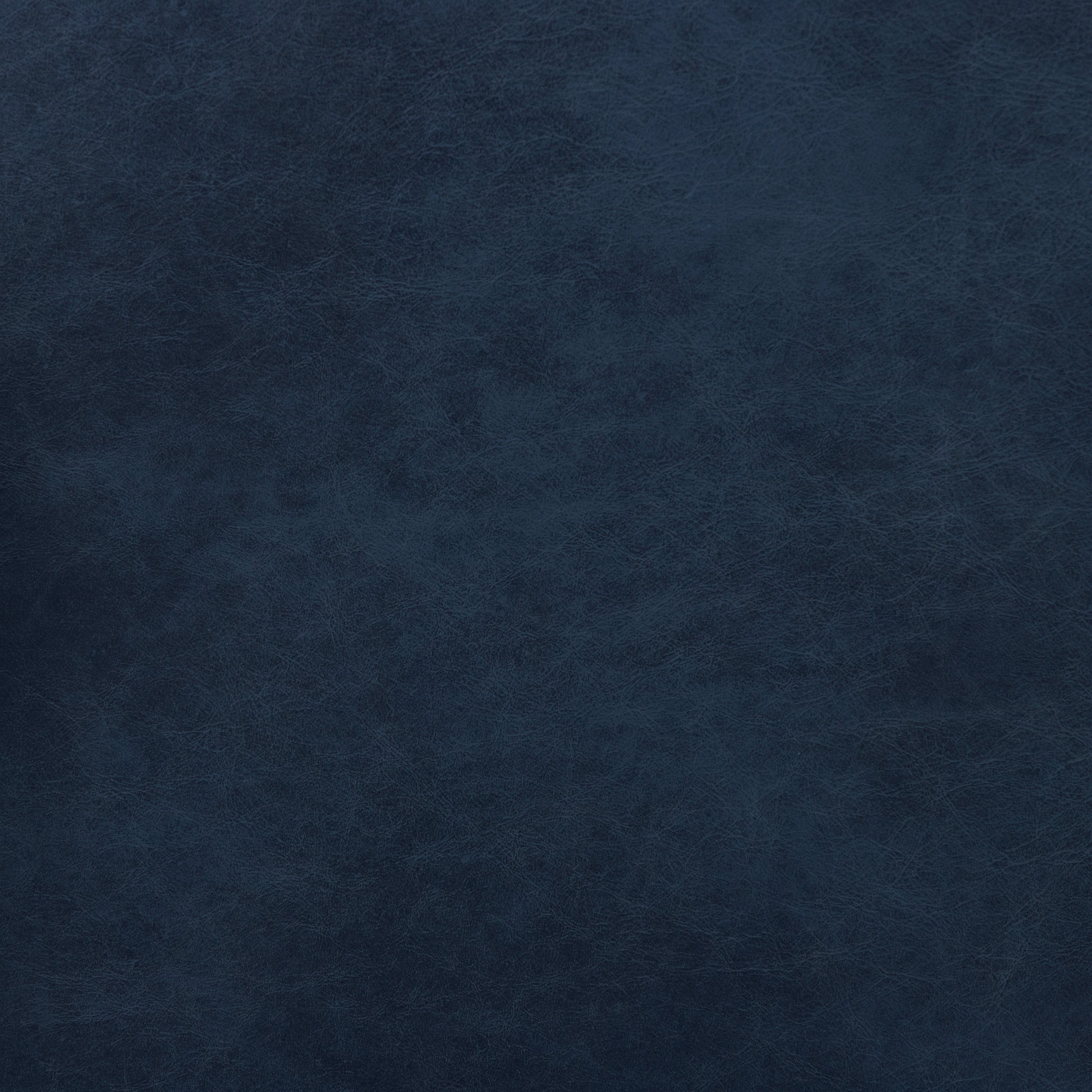 Fauteuil en cuir | Bleu nuit