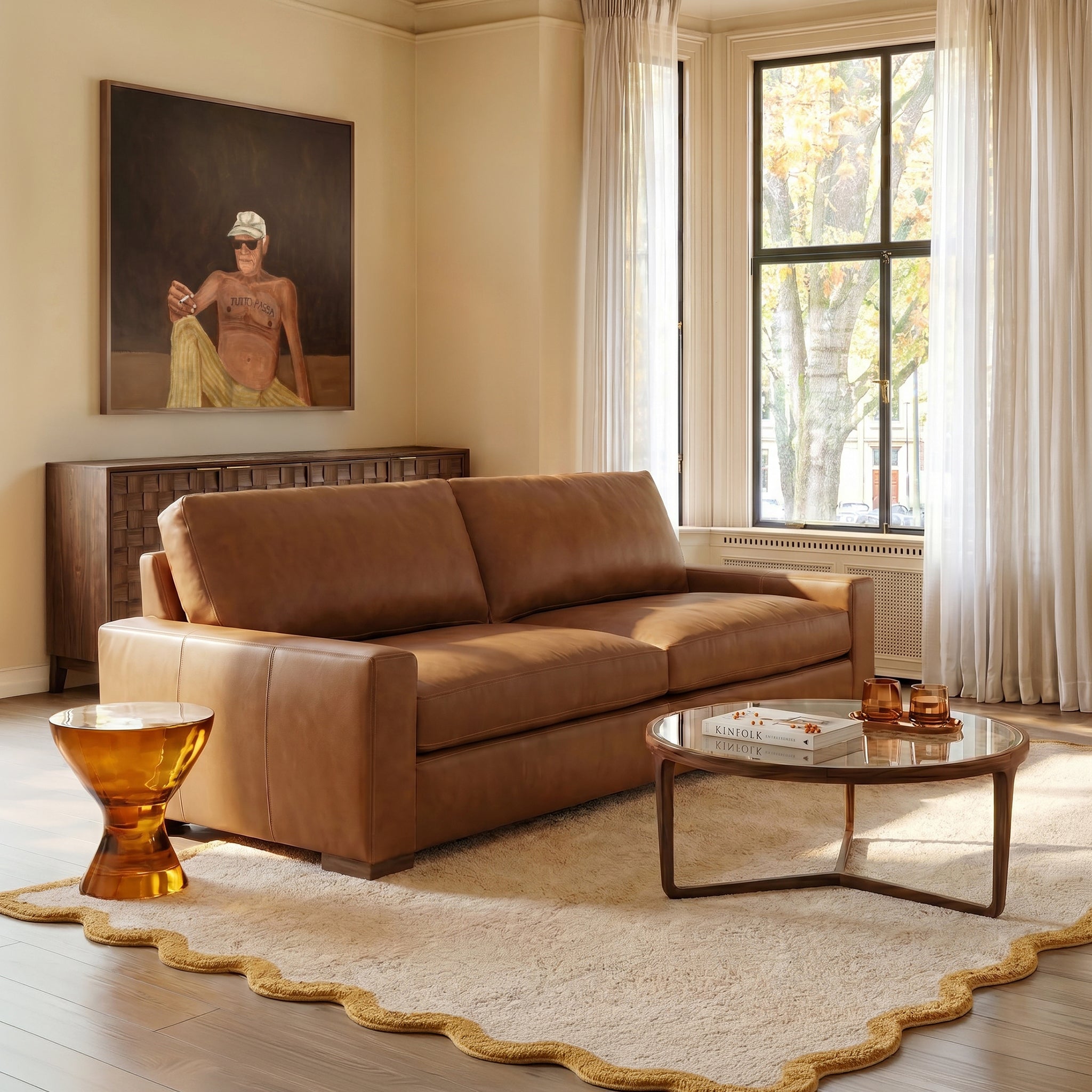 Table basse ronde | Noyer