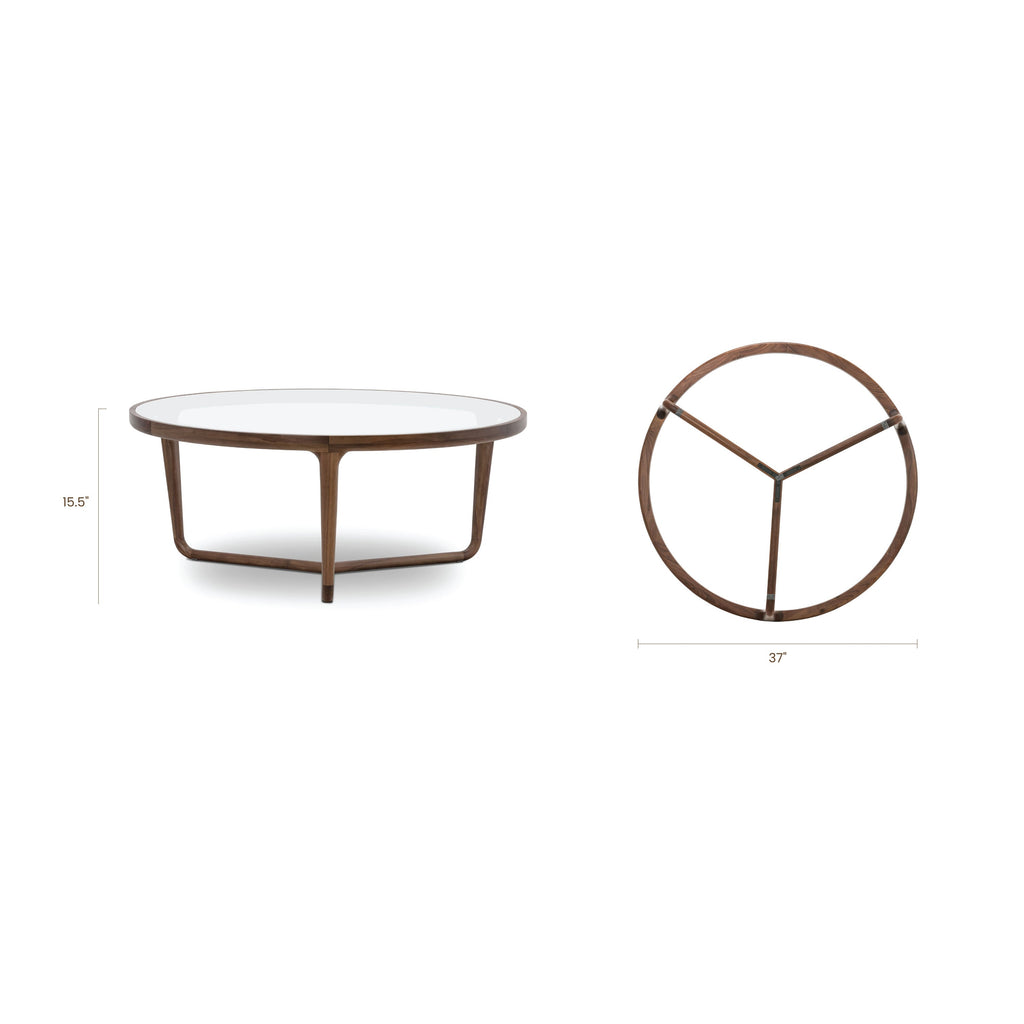 Table basse ronde | Noyer