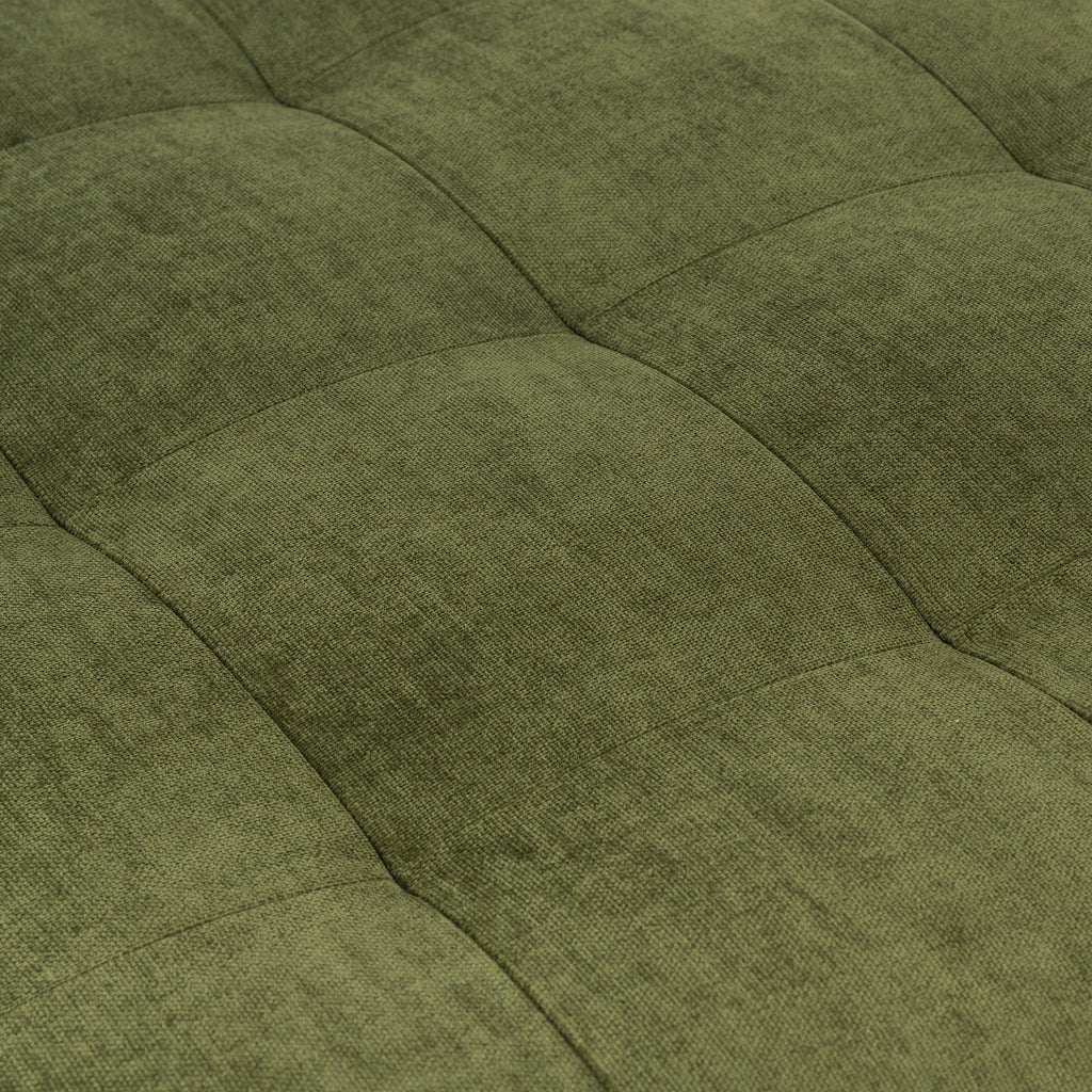 Ottoman en velours | Vert vieilli