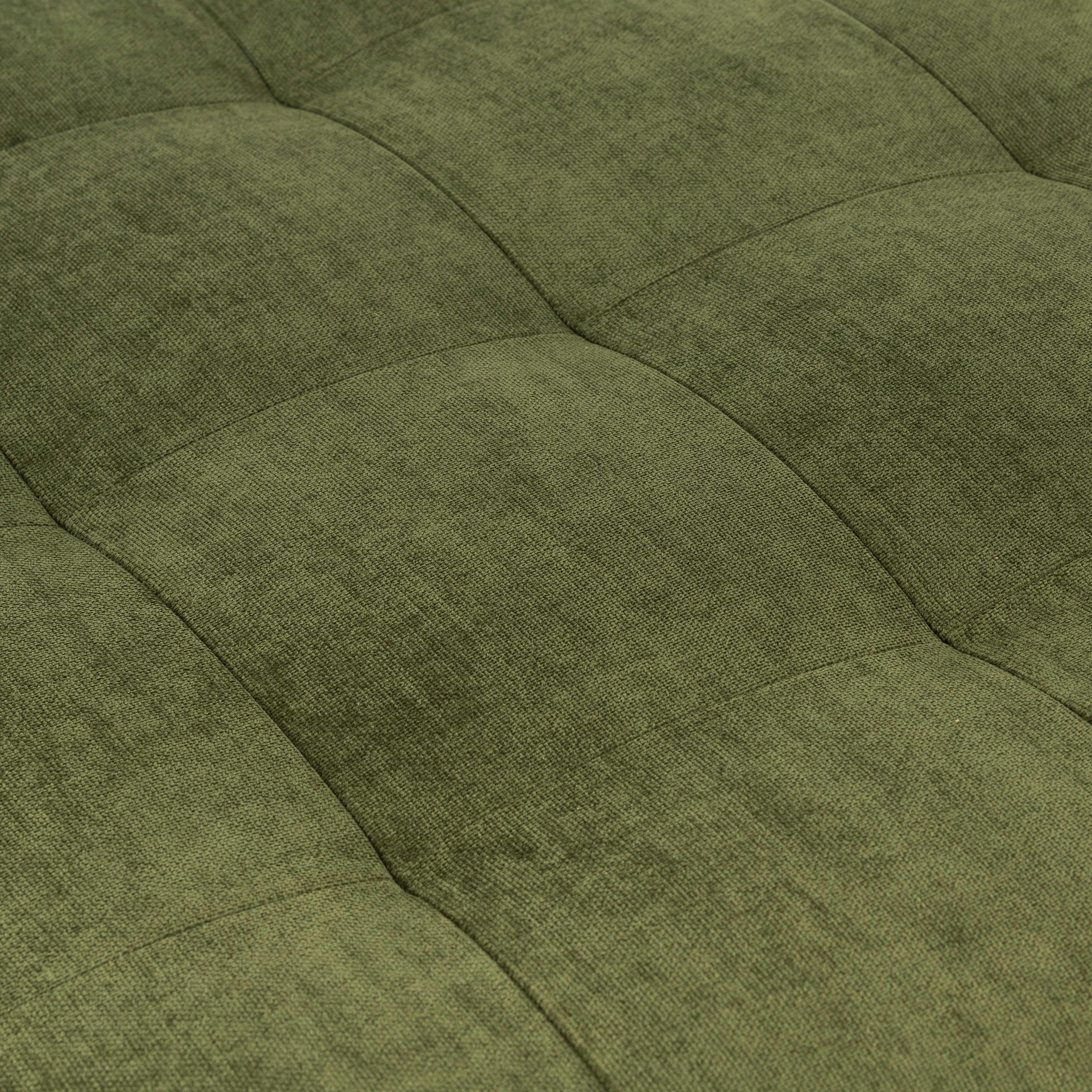 Ottoman en velours | Vert vieilli