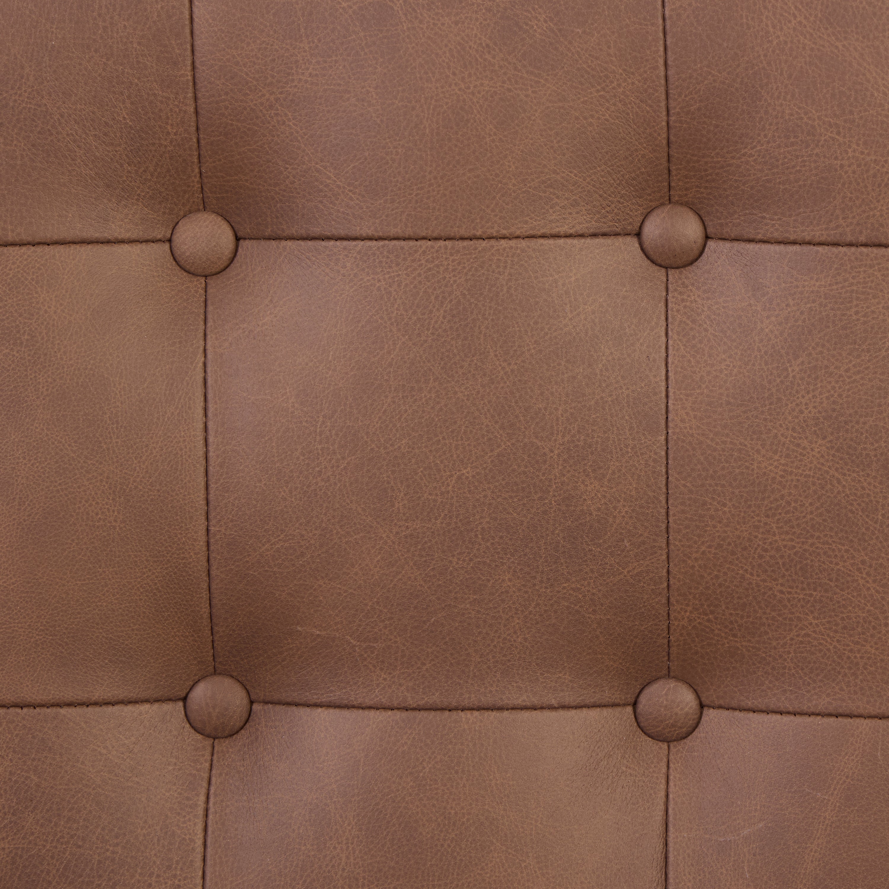 Fauteuil en cuir | Brun caramel