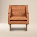 Fauteuil en cuir | Cognac Tan