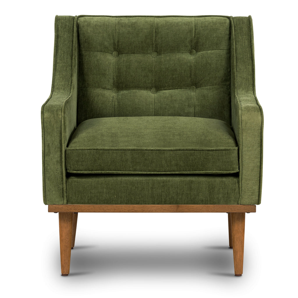 Fauteuil en tissu | Vert vieilli