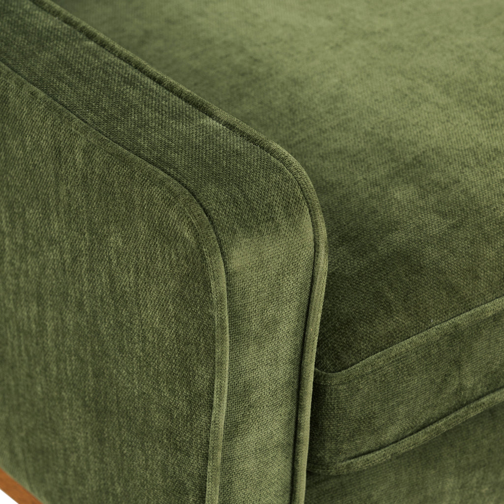 Fauteuil en tissu | Vert vieilli