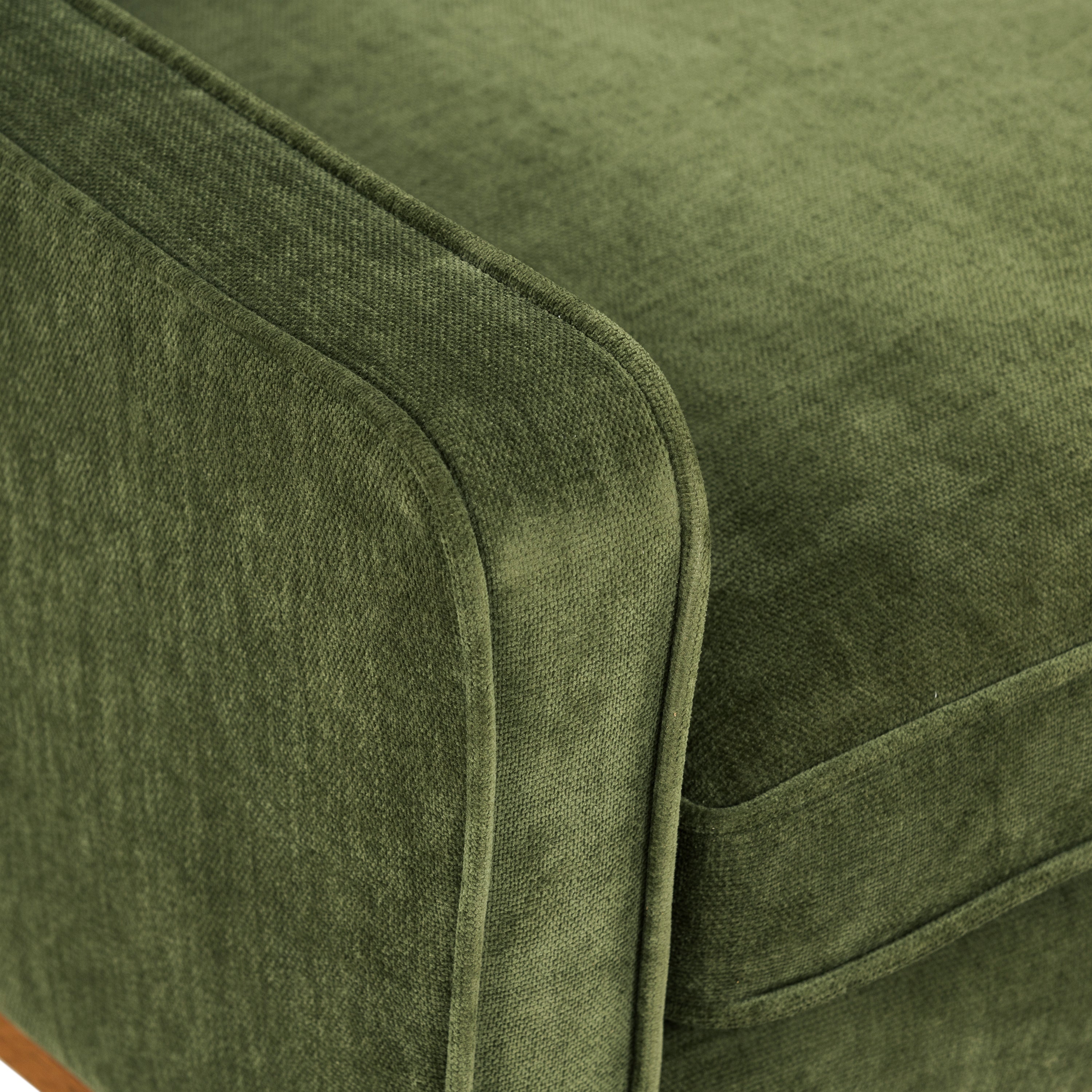 Fauteuil en tissu | Vert vieilli