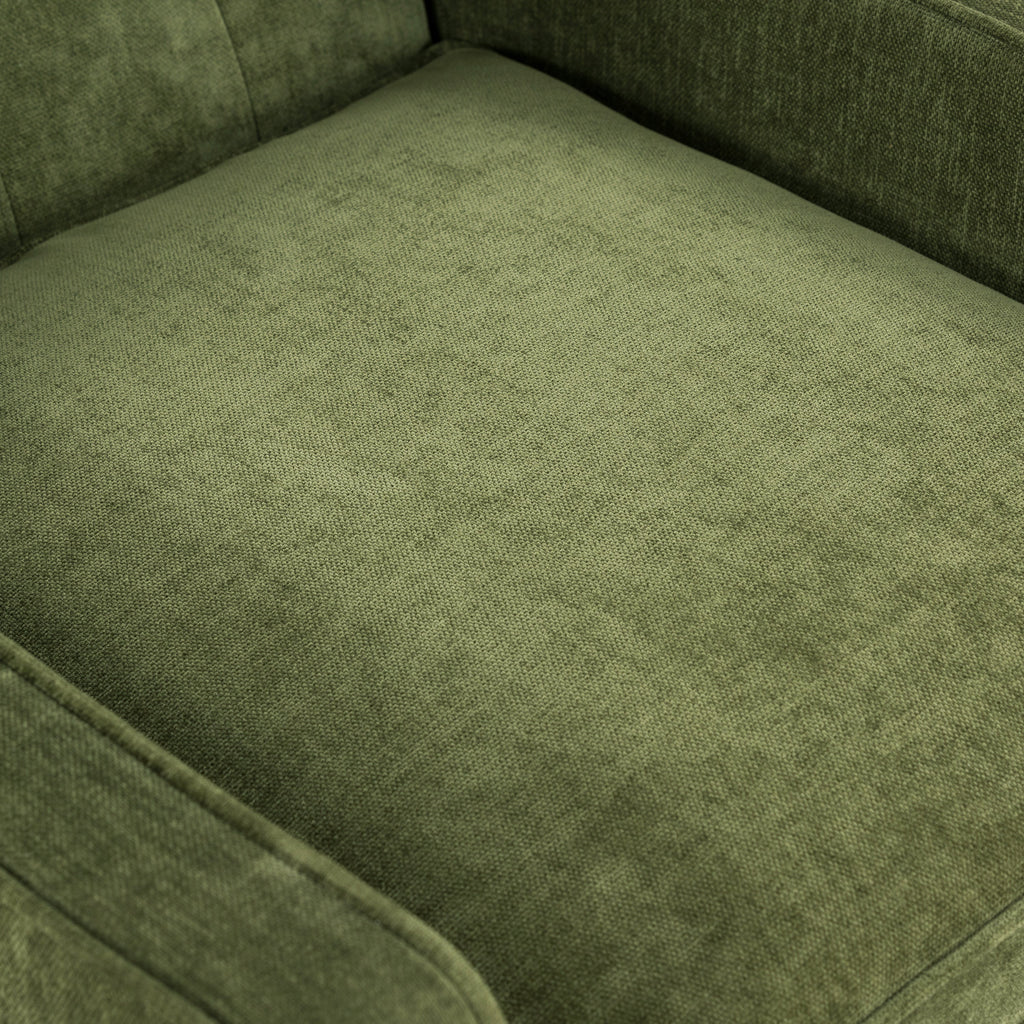 Fauteuil en tissu | Vert vieilli