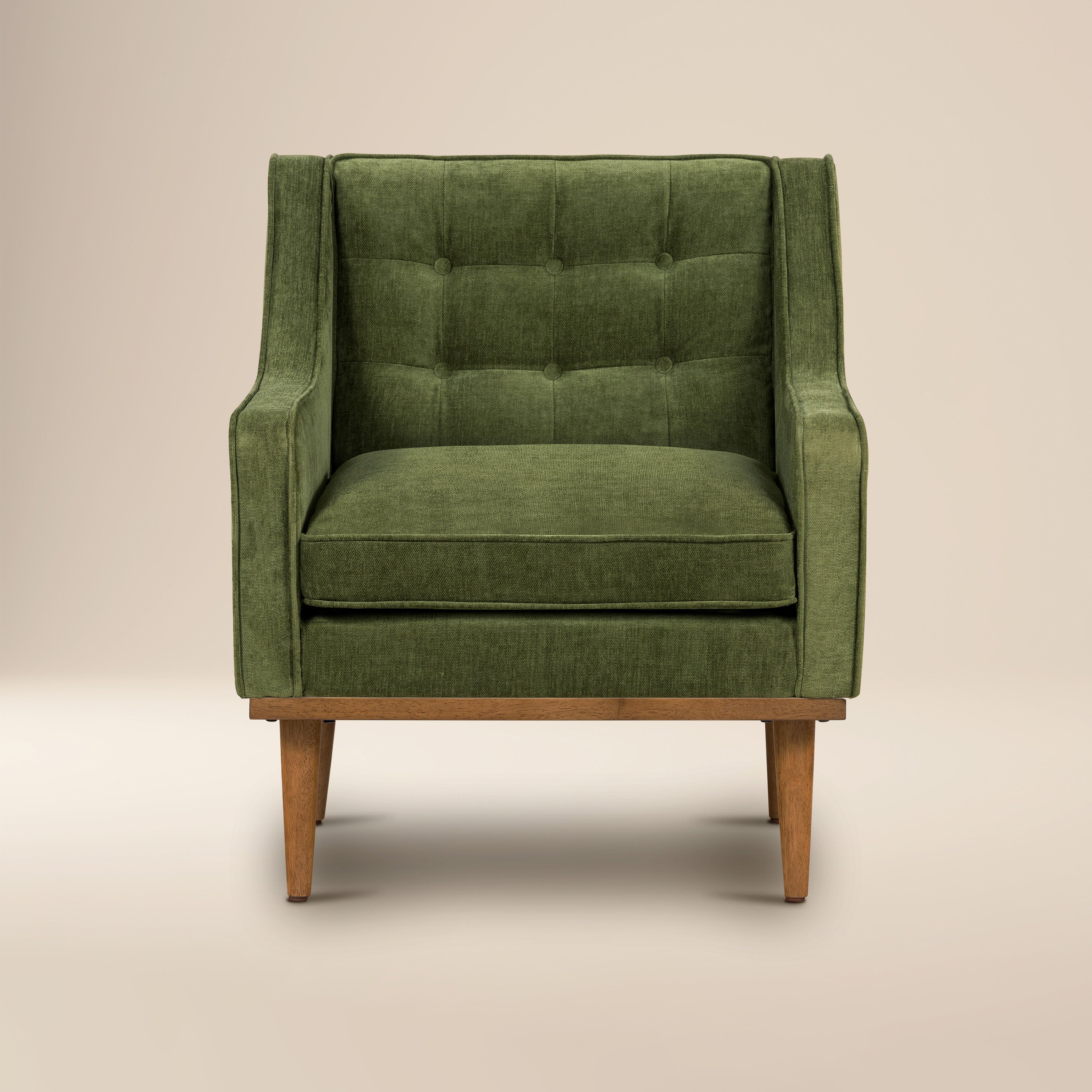 Fauteuil en tissu | Vert vieilli