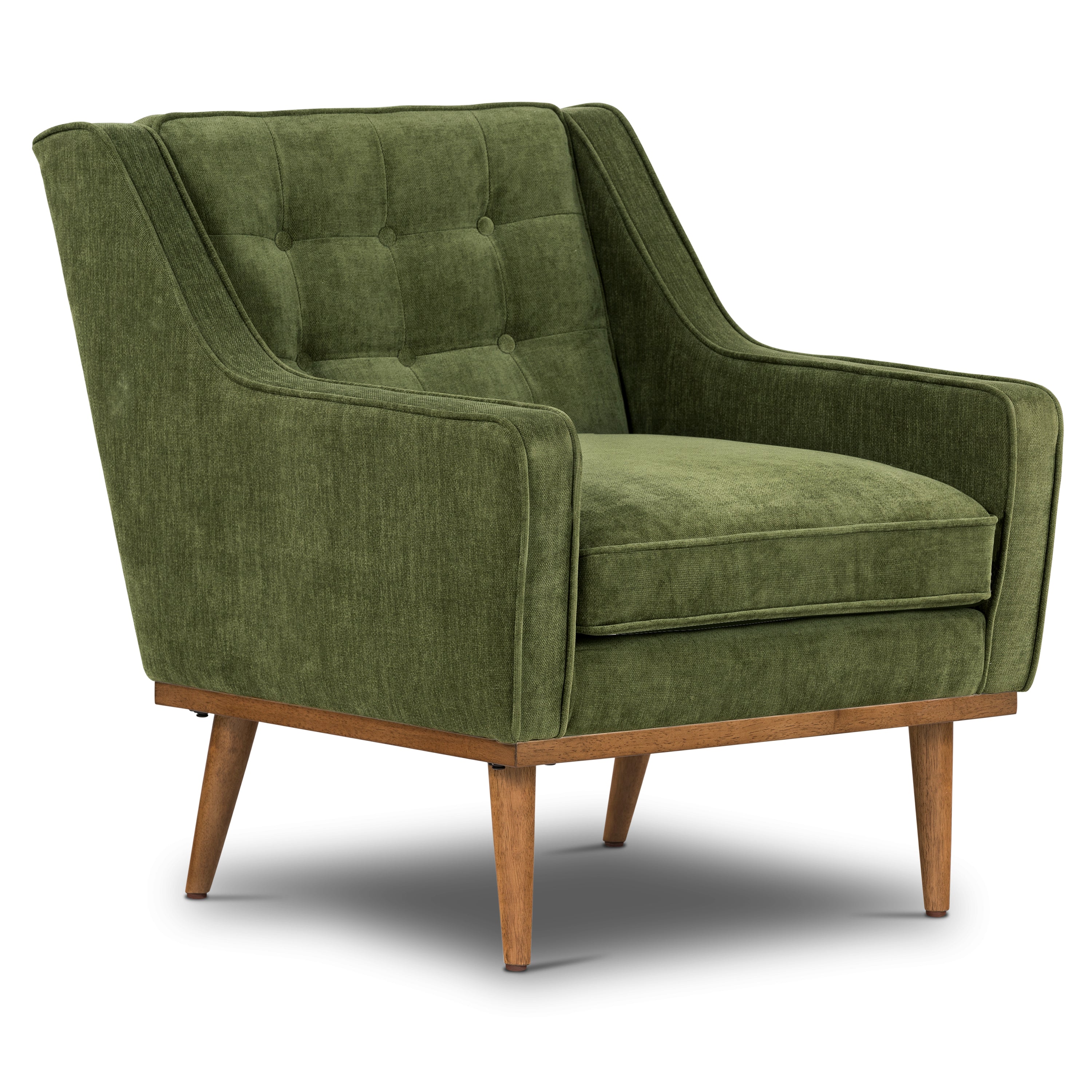 Fauteuil en tissu | Vert vieilli