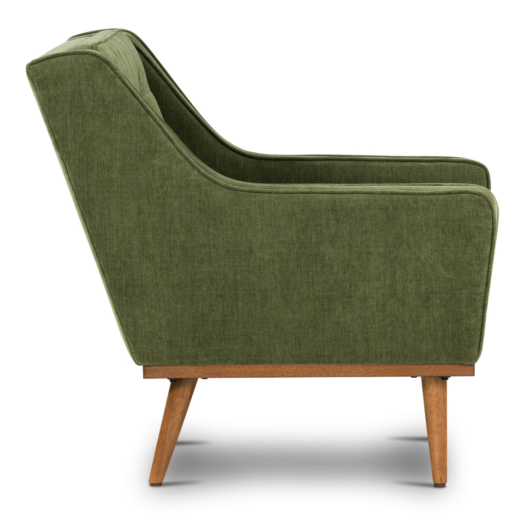 Fauteuil en tissu | Vert vieilli