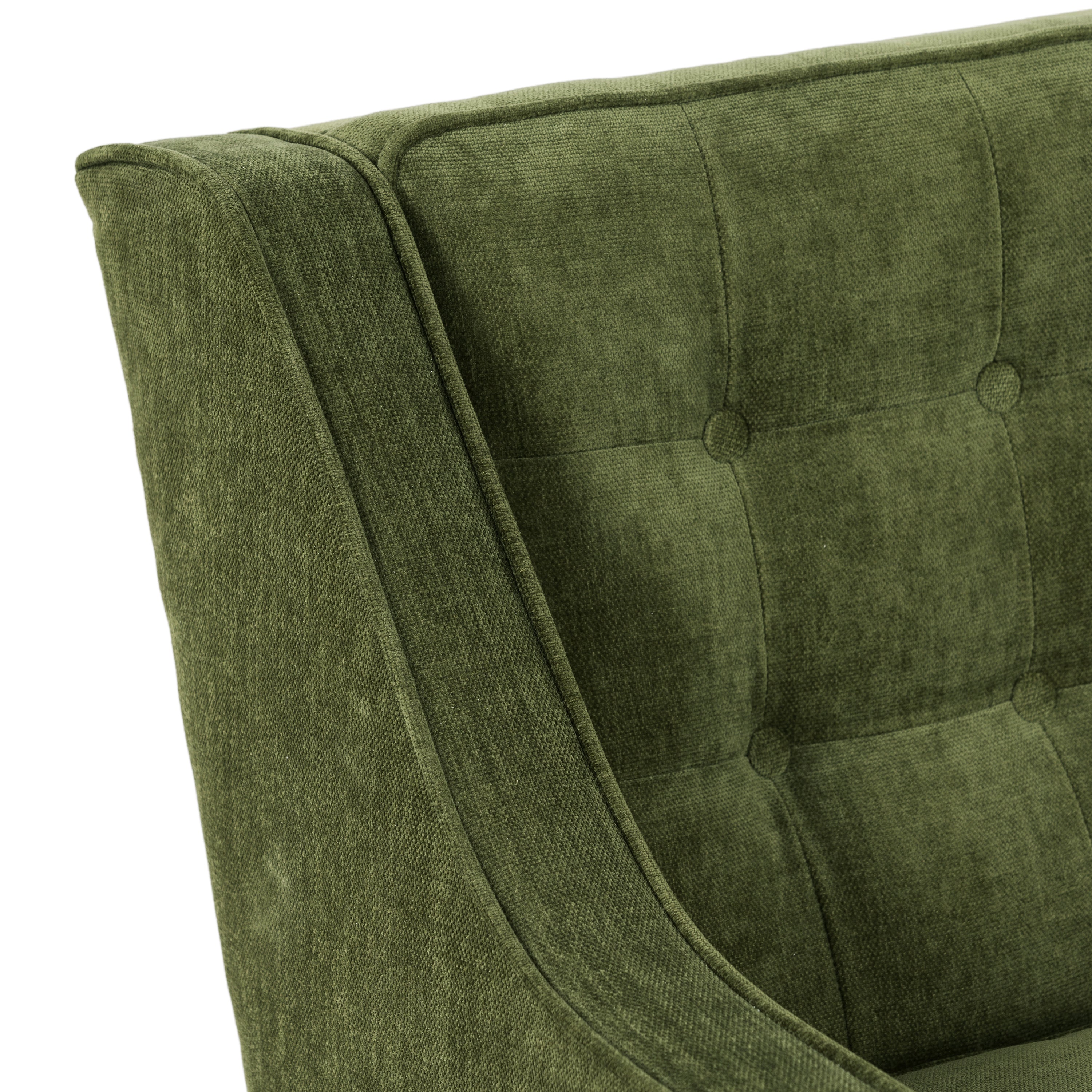 Fauteuil en tissu | Vert vieilli