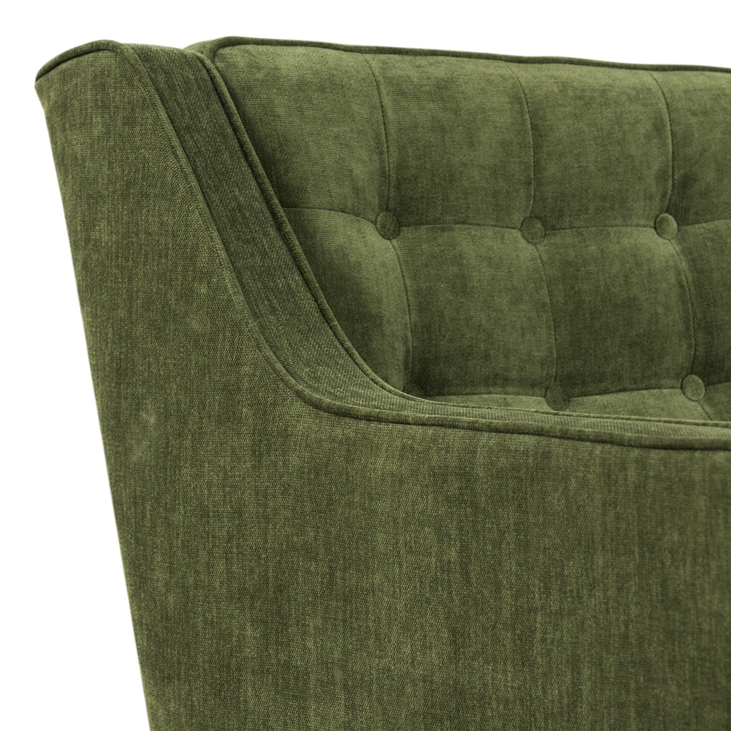 Fauteuil en tissu | Vert vieilli