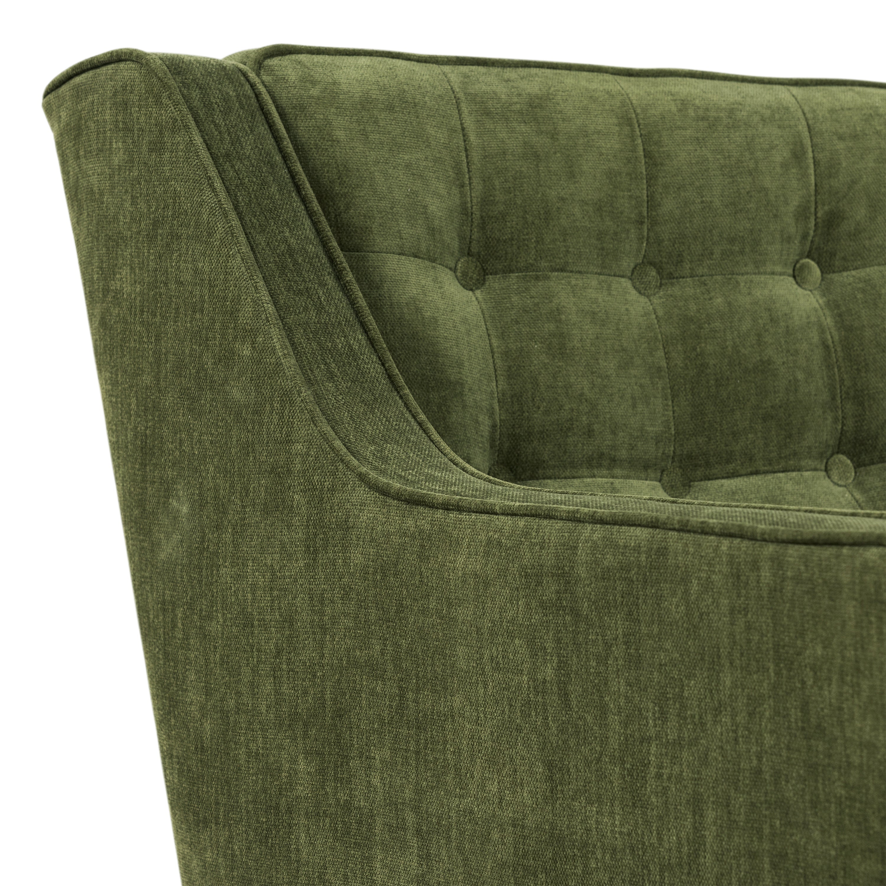 Fauteuil en tissu | Vert vieilli