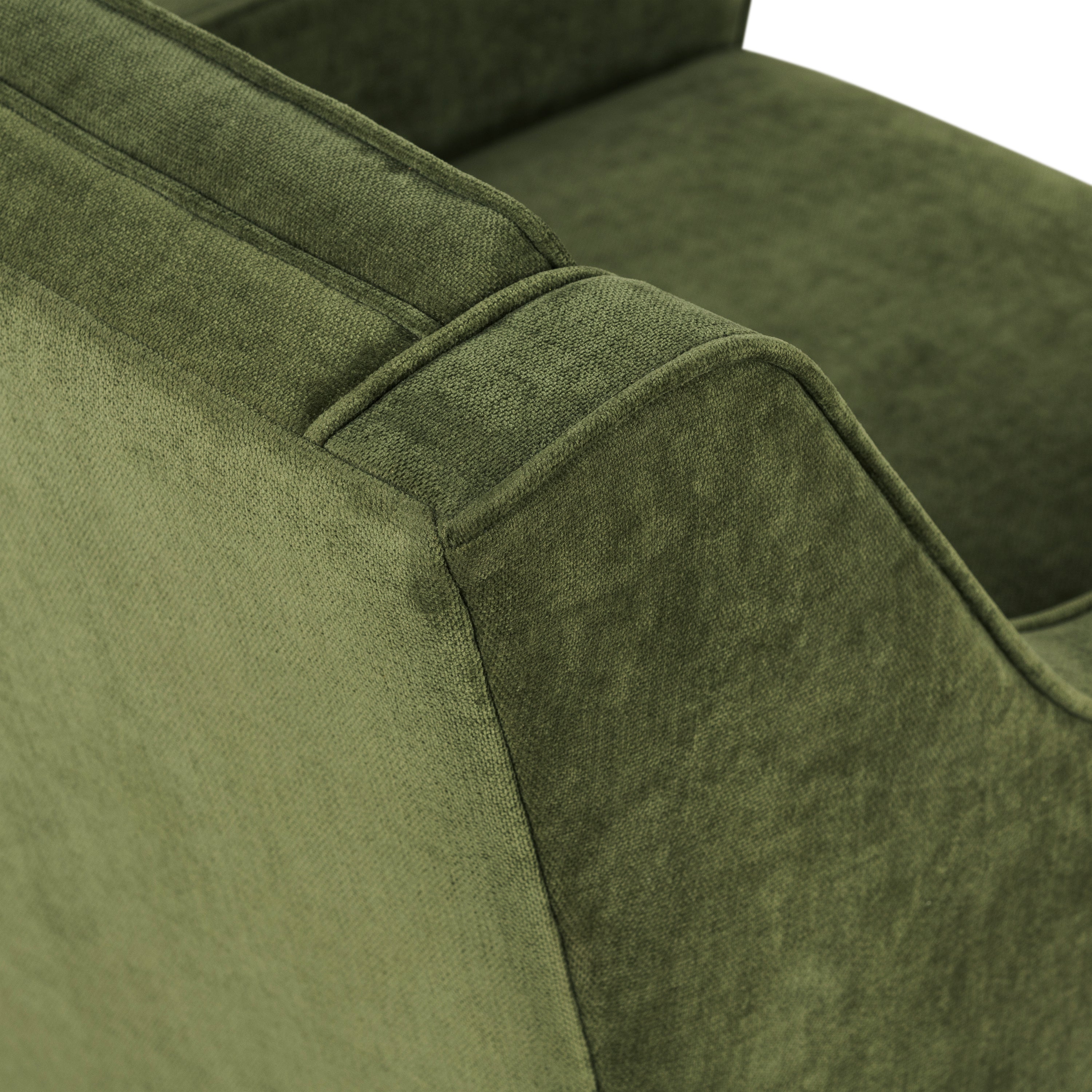Fauteuil en tissu | Vert vieilli