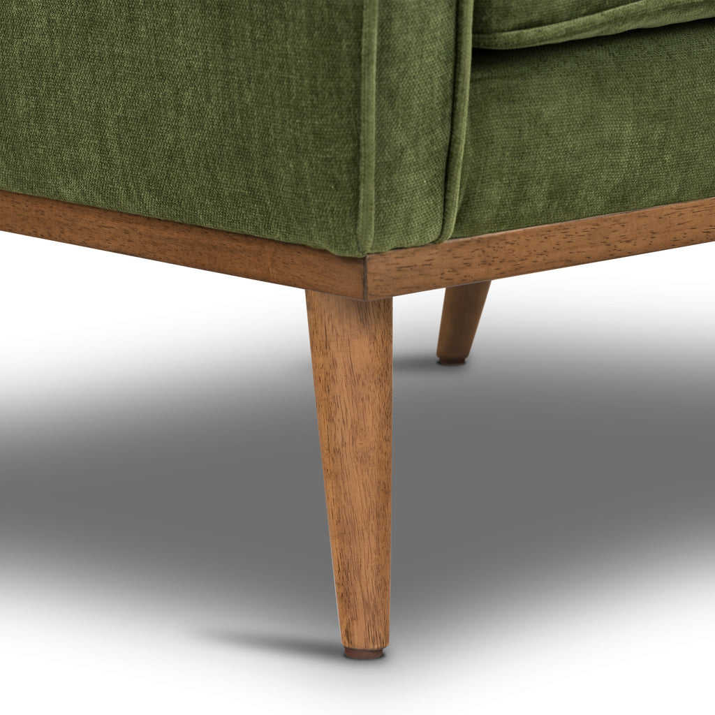 Fauteuil en tissu | Vert vieilli