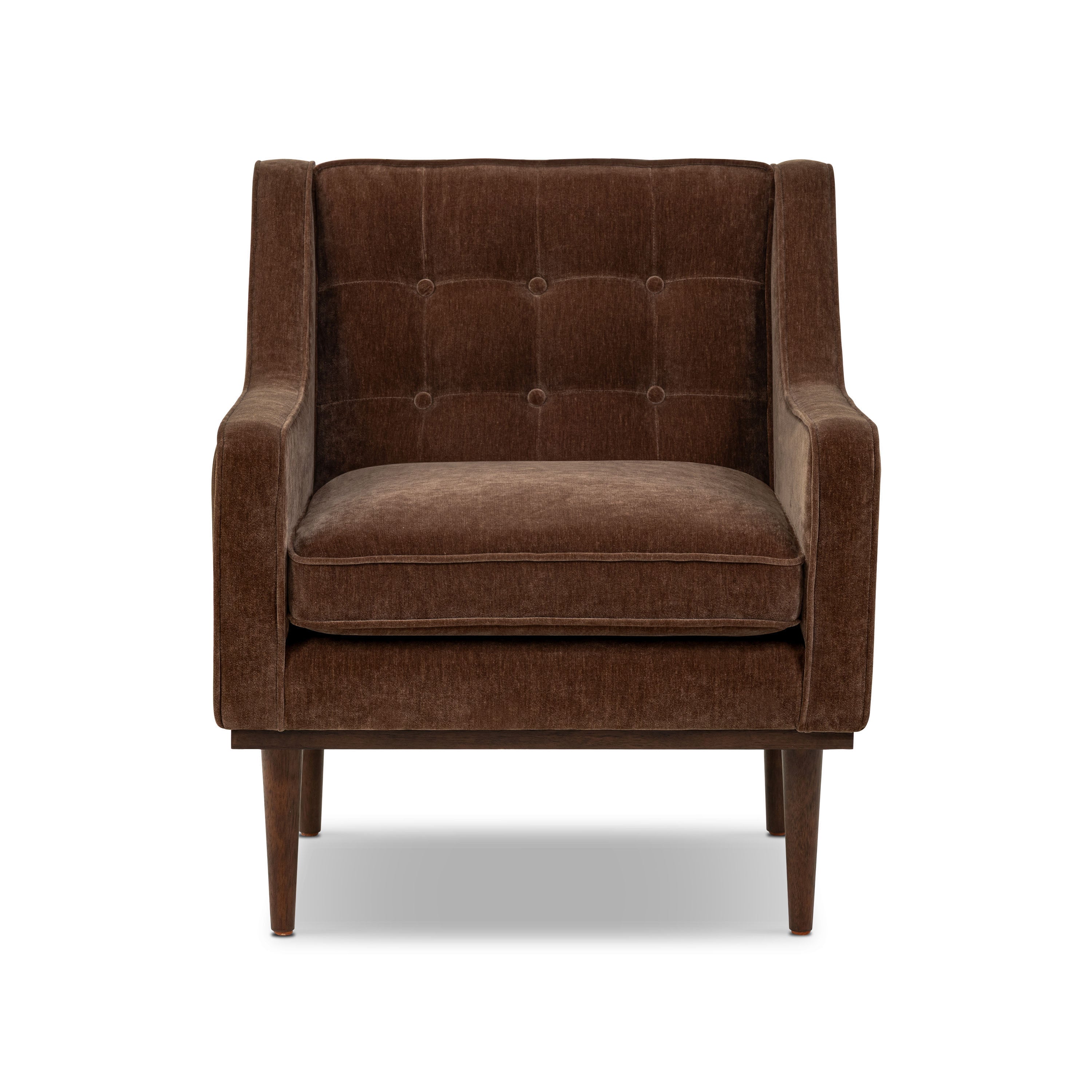 Fauteuil en tissu | Marron bronzé