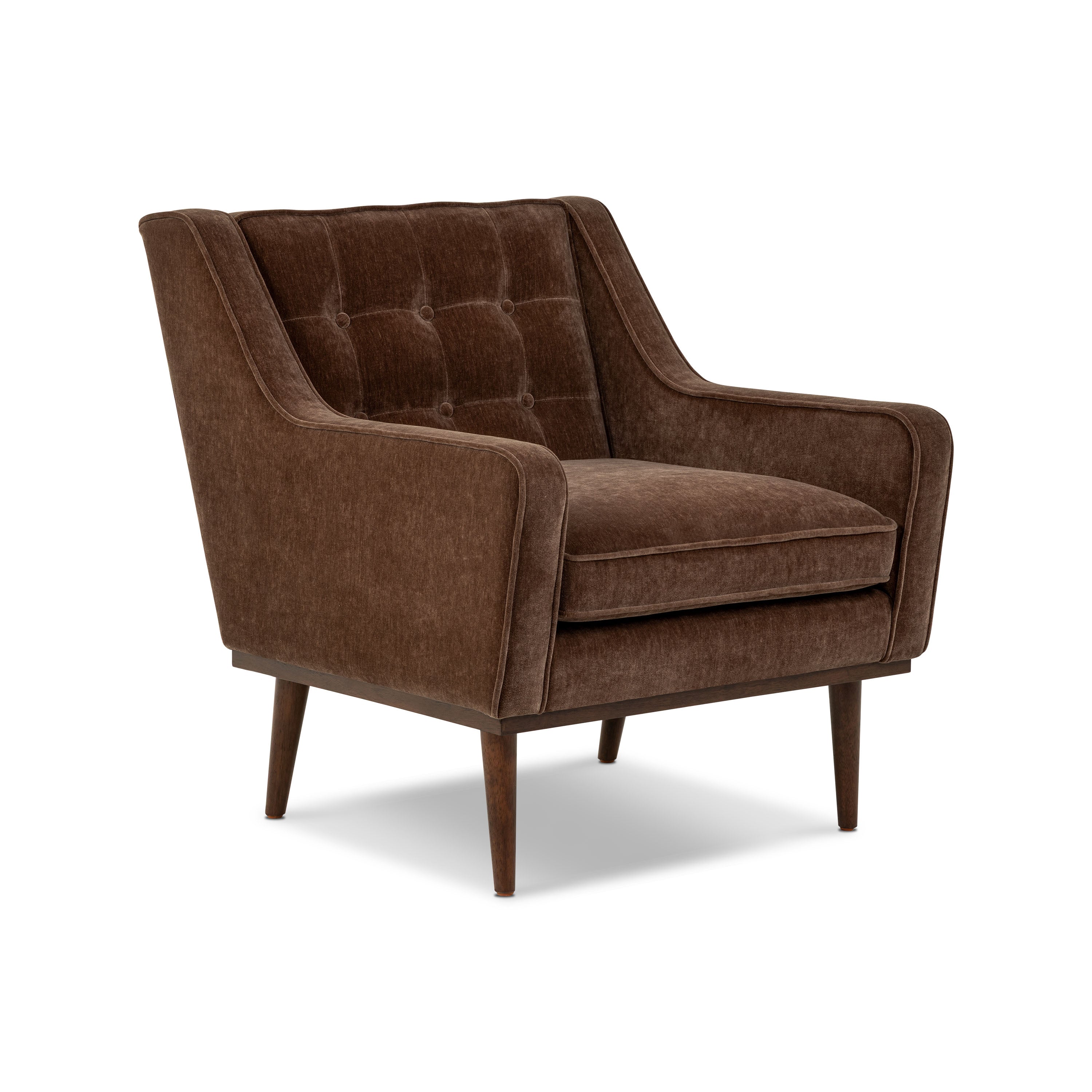 Fauteuil en tissu | Marron bronzé