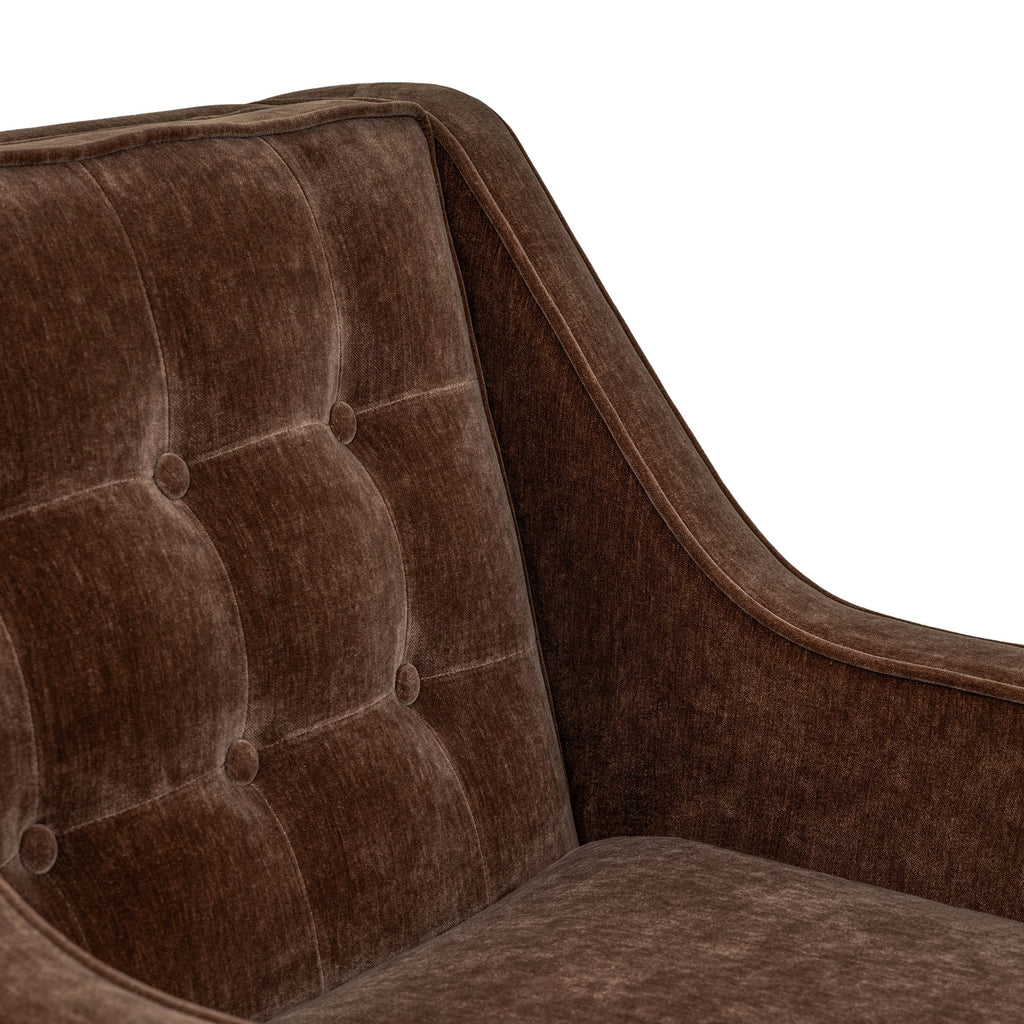 Fauteuil en tissu | Marron bronzé