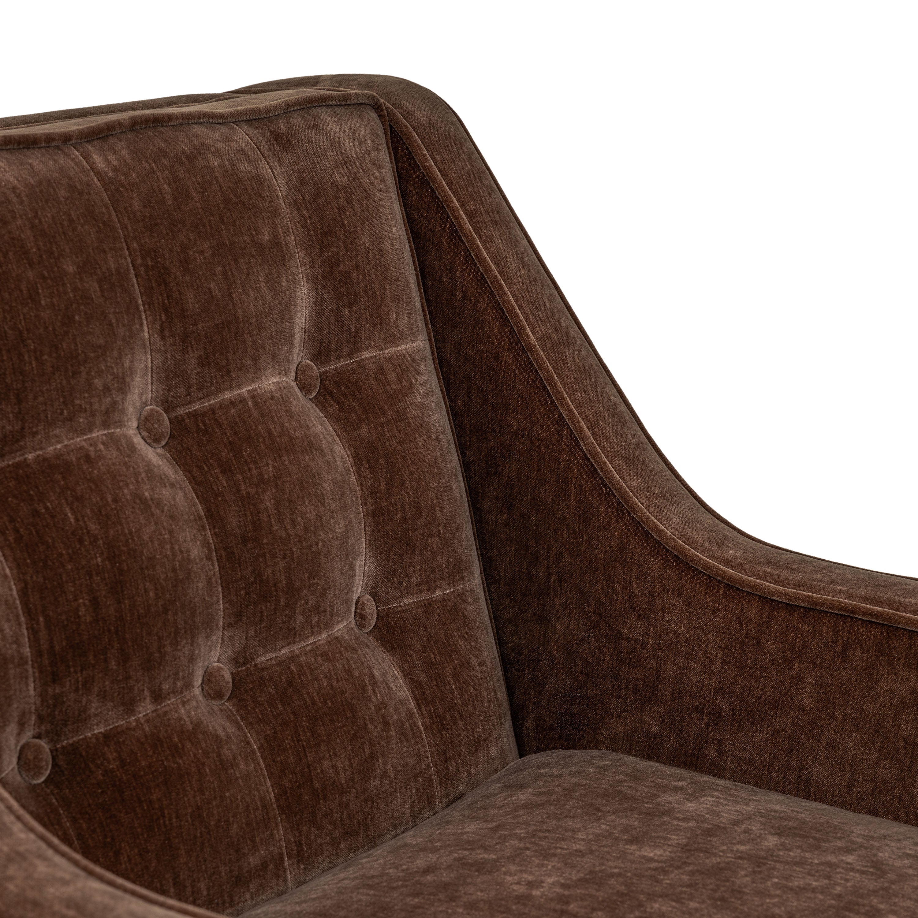 Fauteuil en tissu | Marron bronzé
