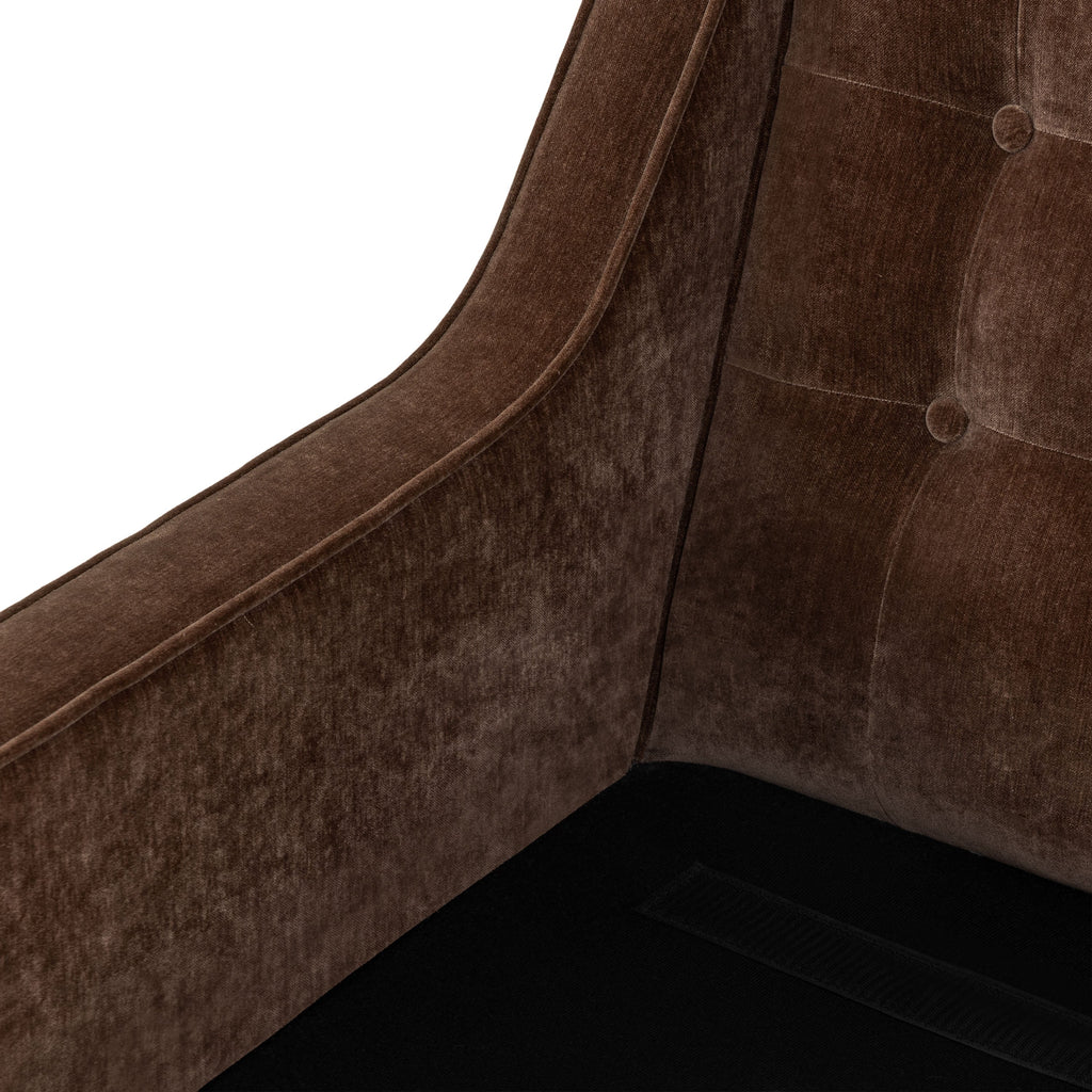 Fauteuil en tissu | Marron bronzé