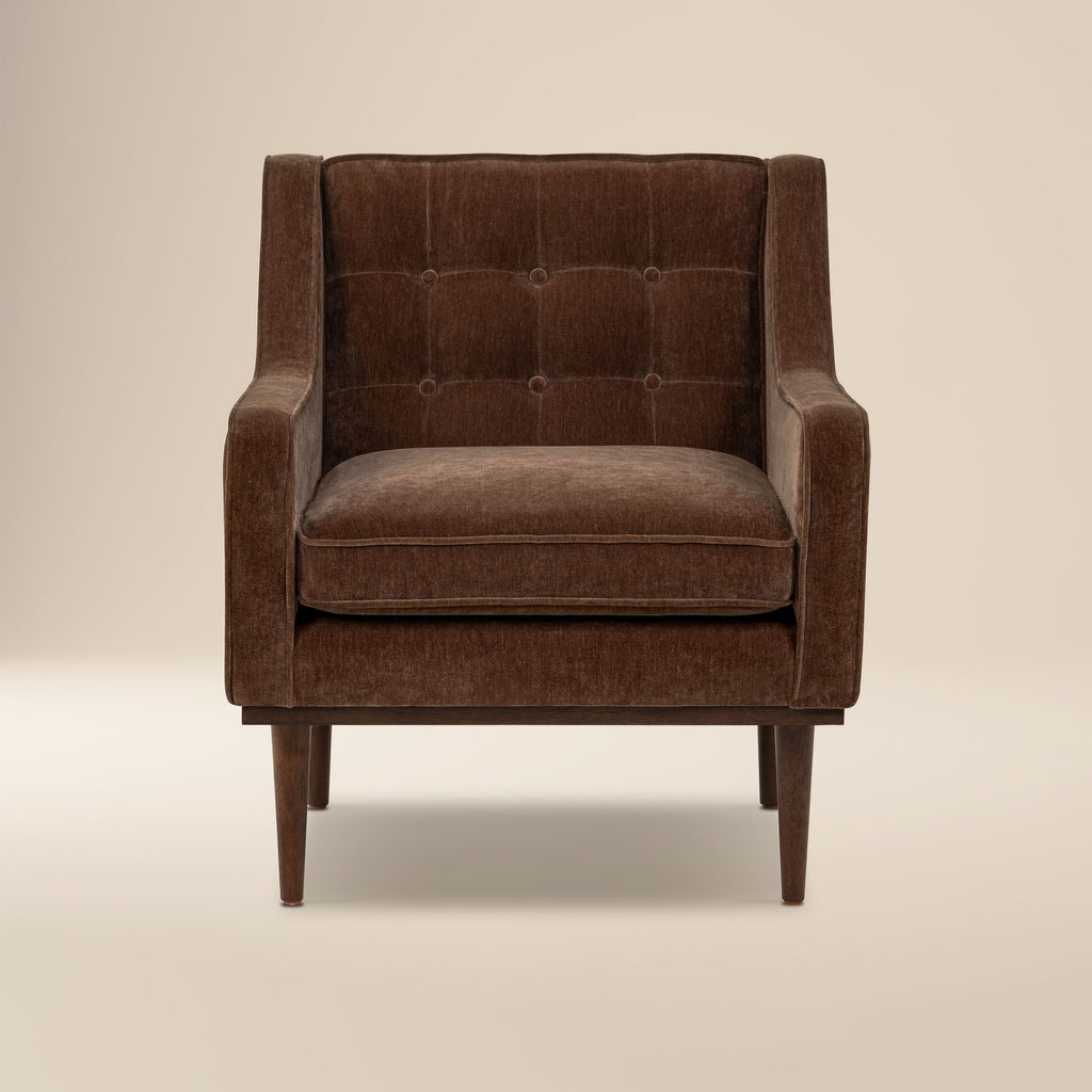 Fauteuil en tissu | Marron bronzé