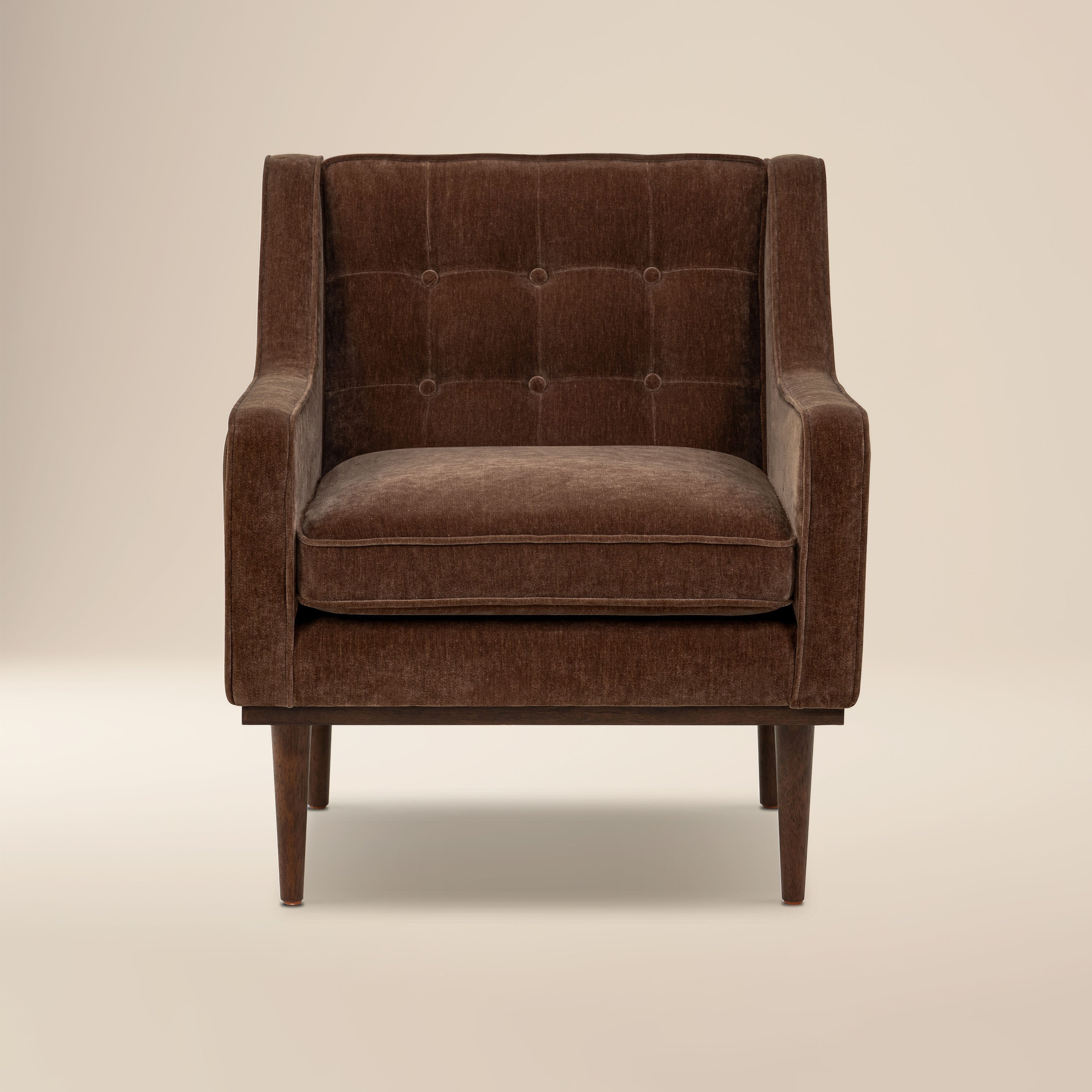 Fauteuil en tissu | Marron bronzé